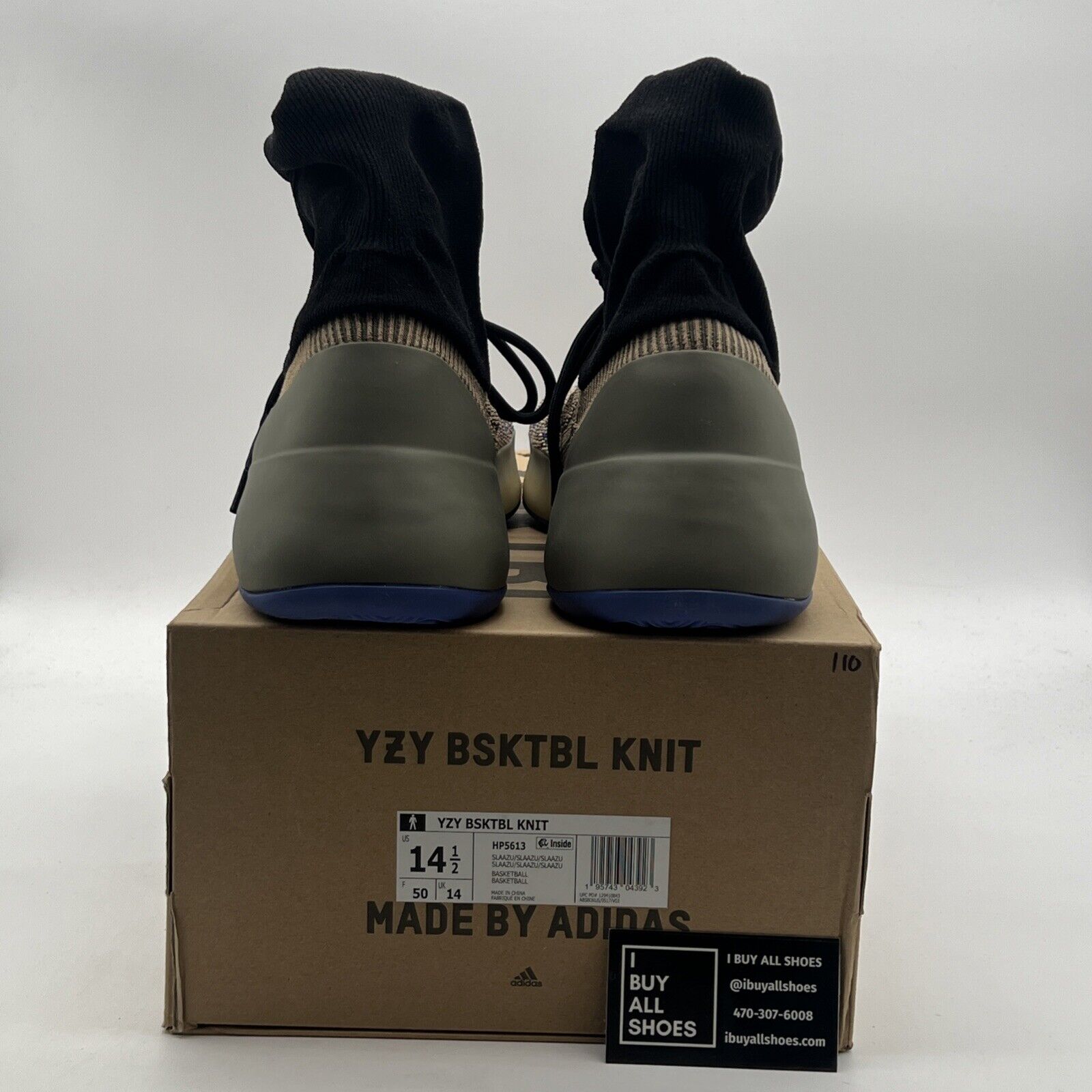 Size 14 - Adidas Yeezy Basketball Knit Slate Azure (HP5613)