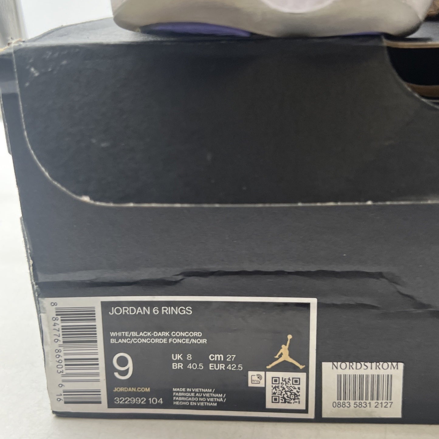 Size 9 - Air Jordan 6 Rings Concord 2017 (322922-104)