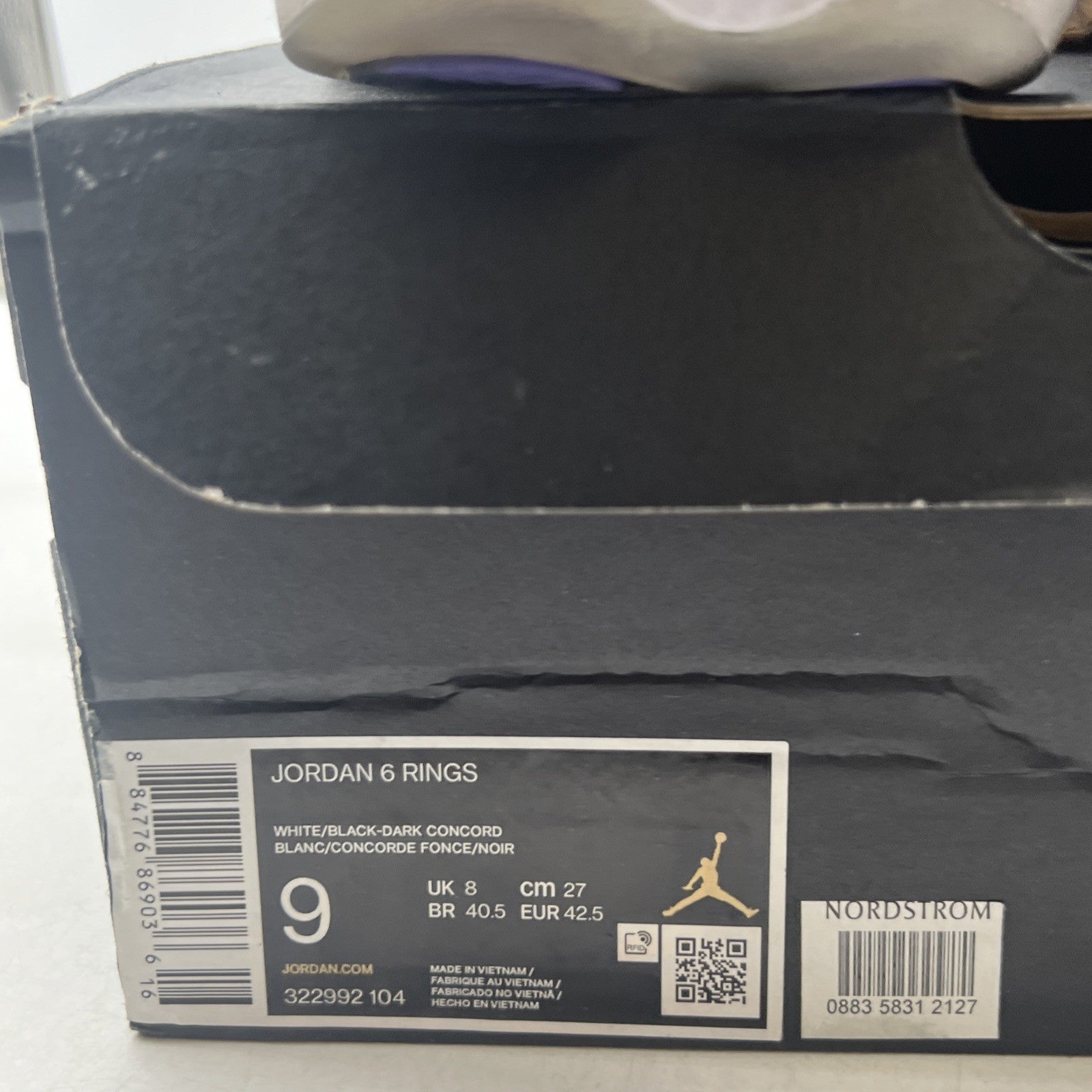 Size 9 - Air Jordan 6 Rings Concord 2017 (322922-104)