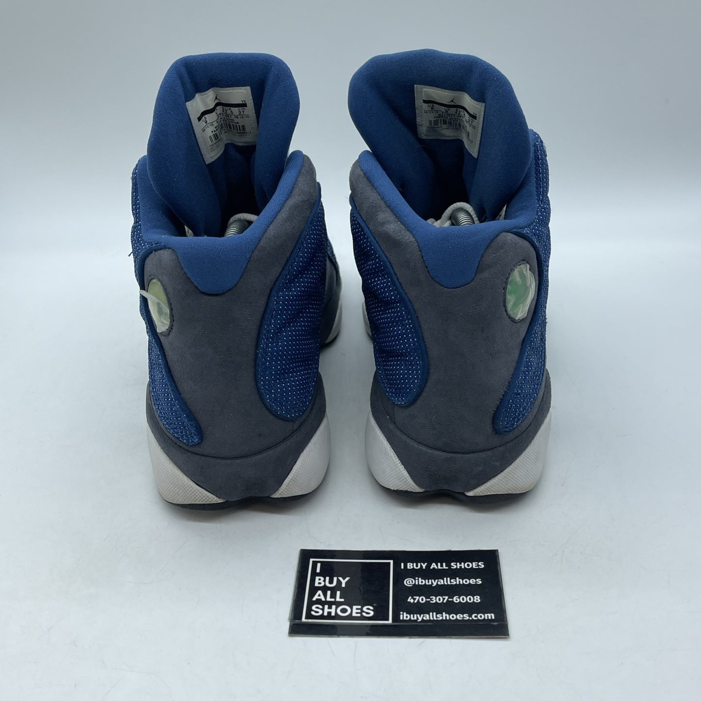 Size 9 - Air Jordan 13 Retro 2010 Flint Blue Grey White Suede (414571-401)