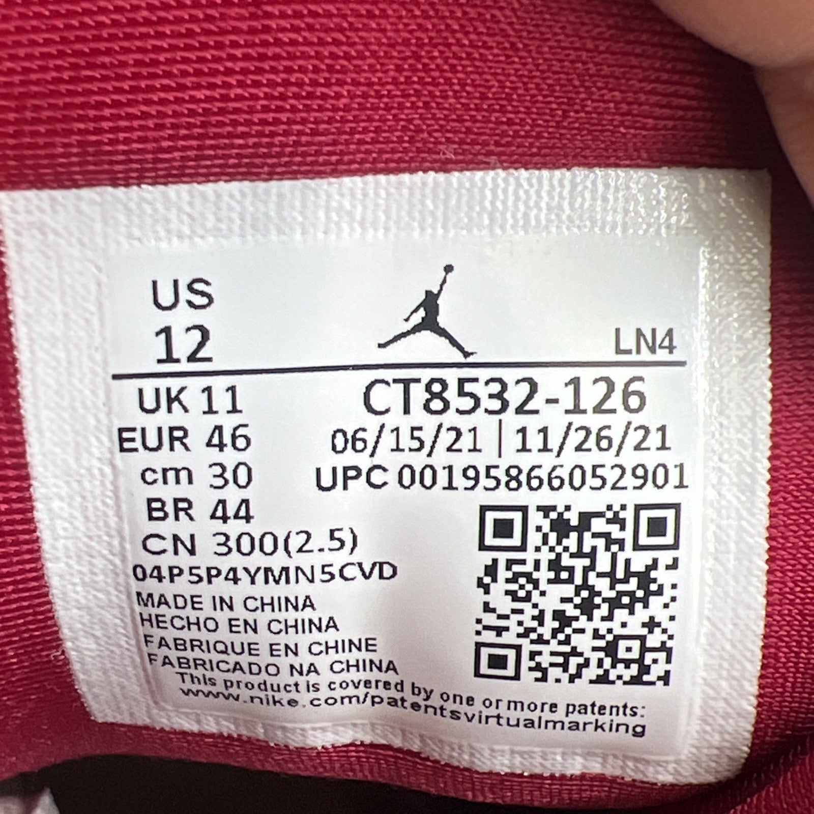 Size 12 - Air Jordan 3 Retro Mid Cardinal Red (CT8532-126)