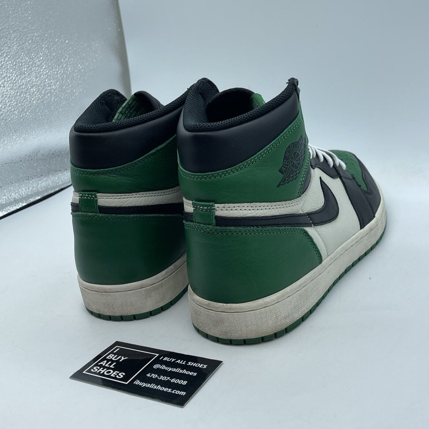 Size 12 - Jordan 1 Retro High OG Pine Green White Black Leather (555088-302)