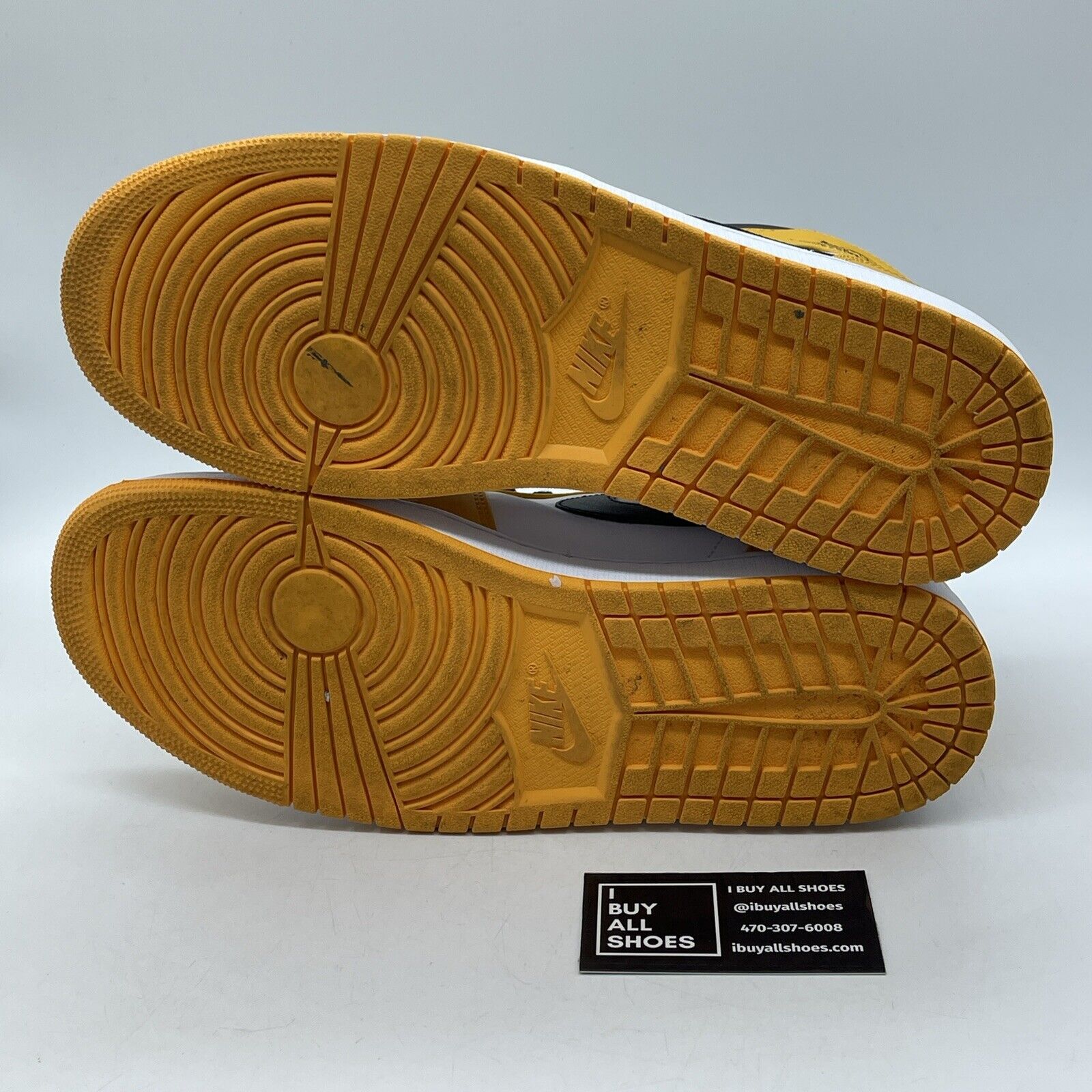 Size 12 - Jordan 1 Mid Taxi 2022 Black Yellow White Leather (554724-701)