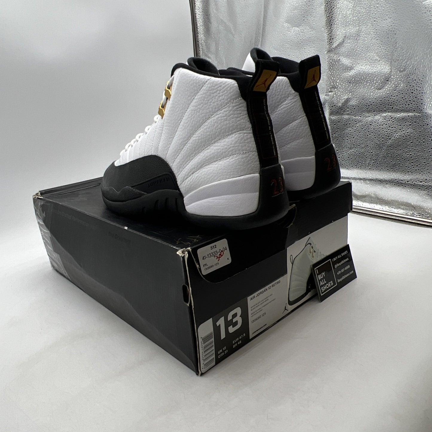 Size 13 - Air Jordan 12 Retro taxi release 2013 (130690-125)