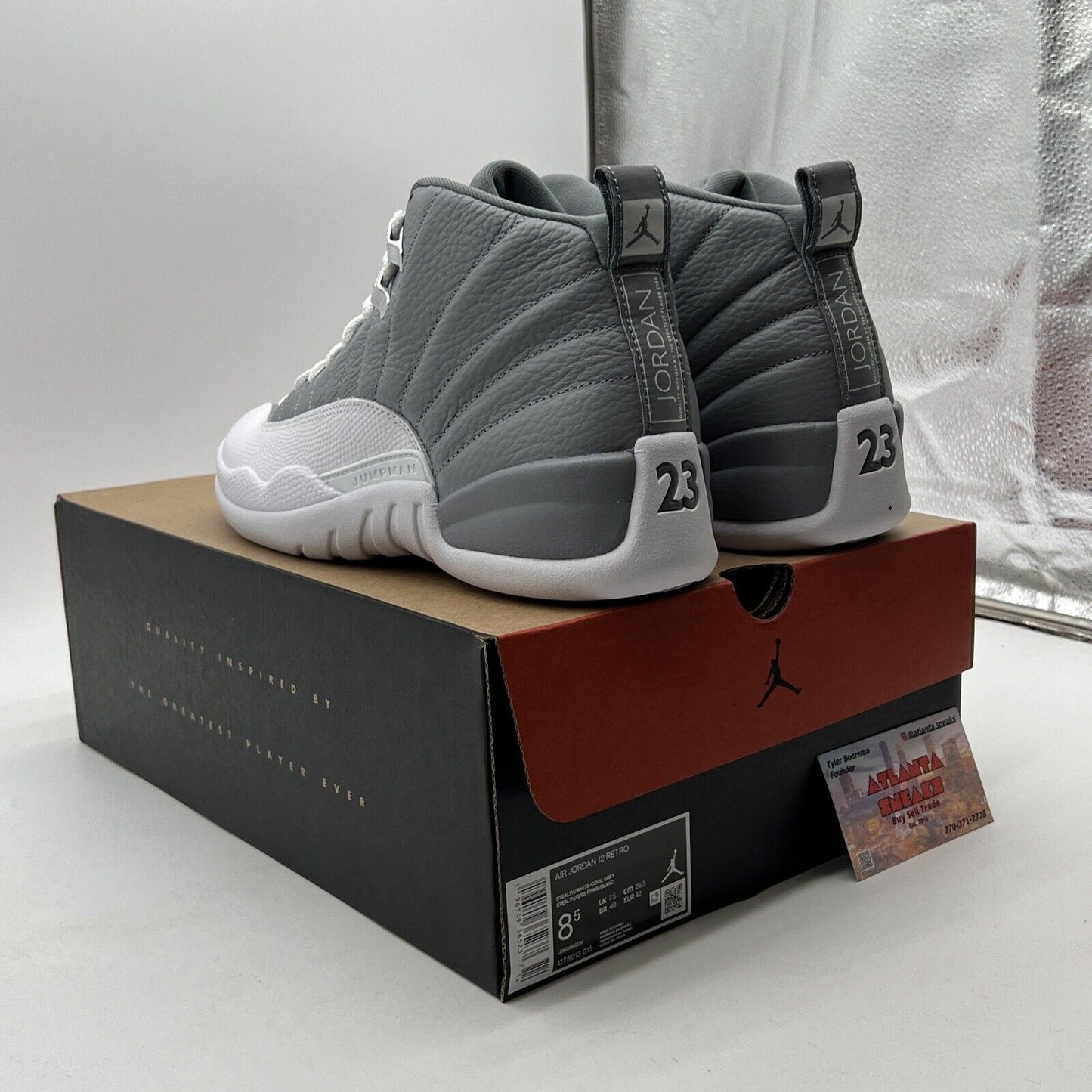 Size 8.5 - Air Jordan 12 Stealth 2022 (CT8013-015)