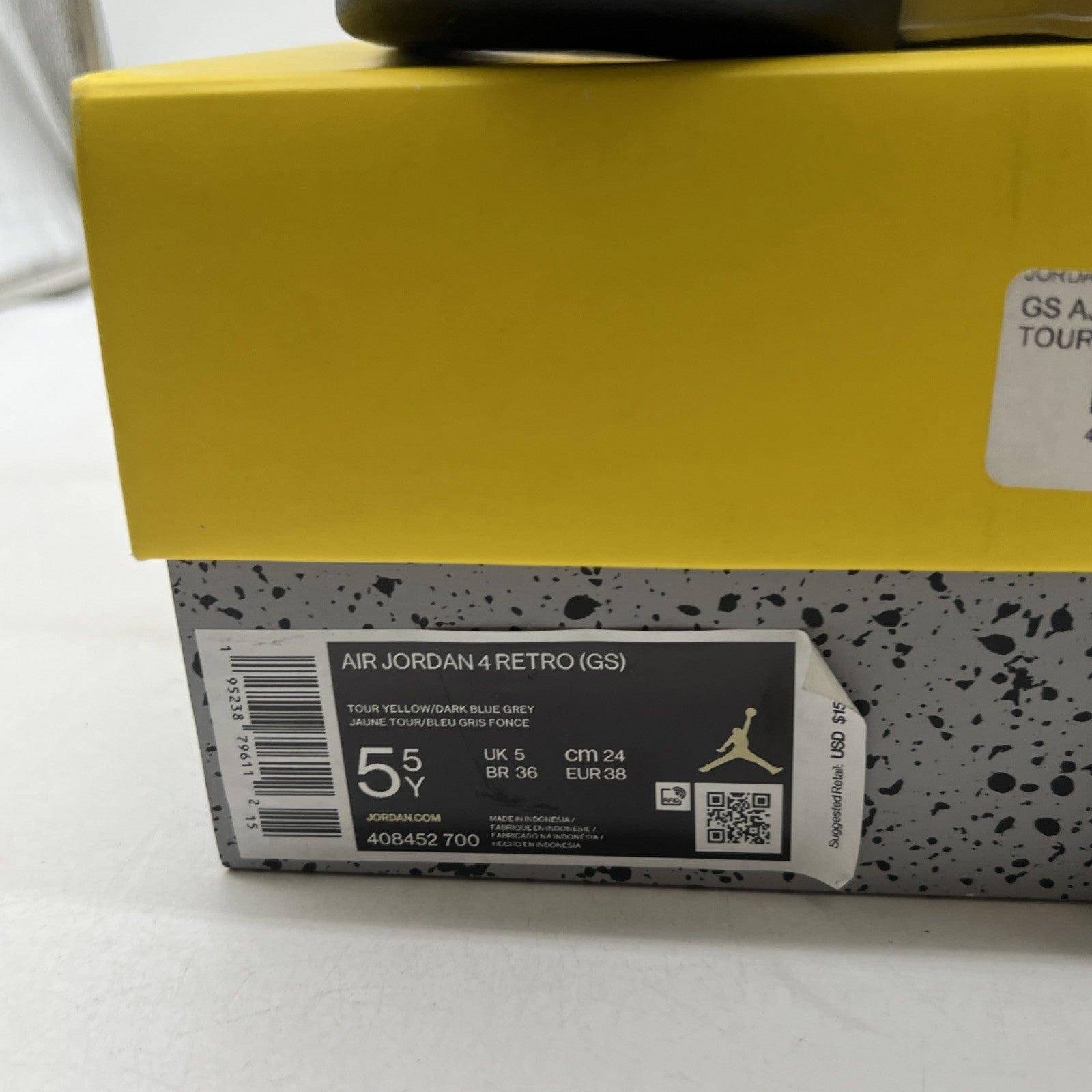 Size 5.5 - Air Jordan 4 Retro GS Tour Yellow 2021 - (408452-700)