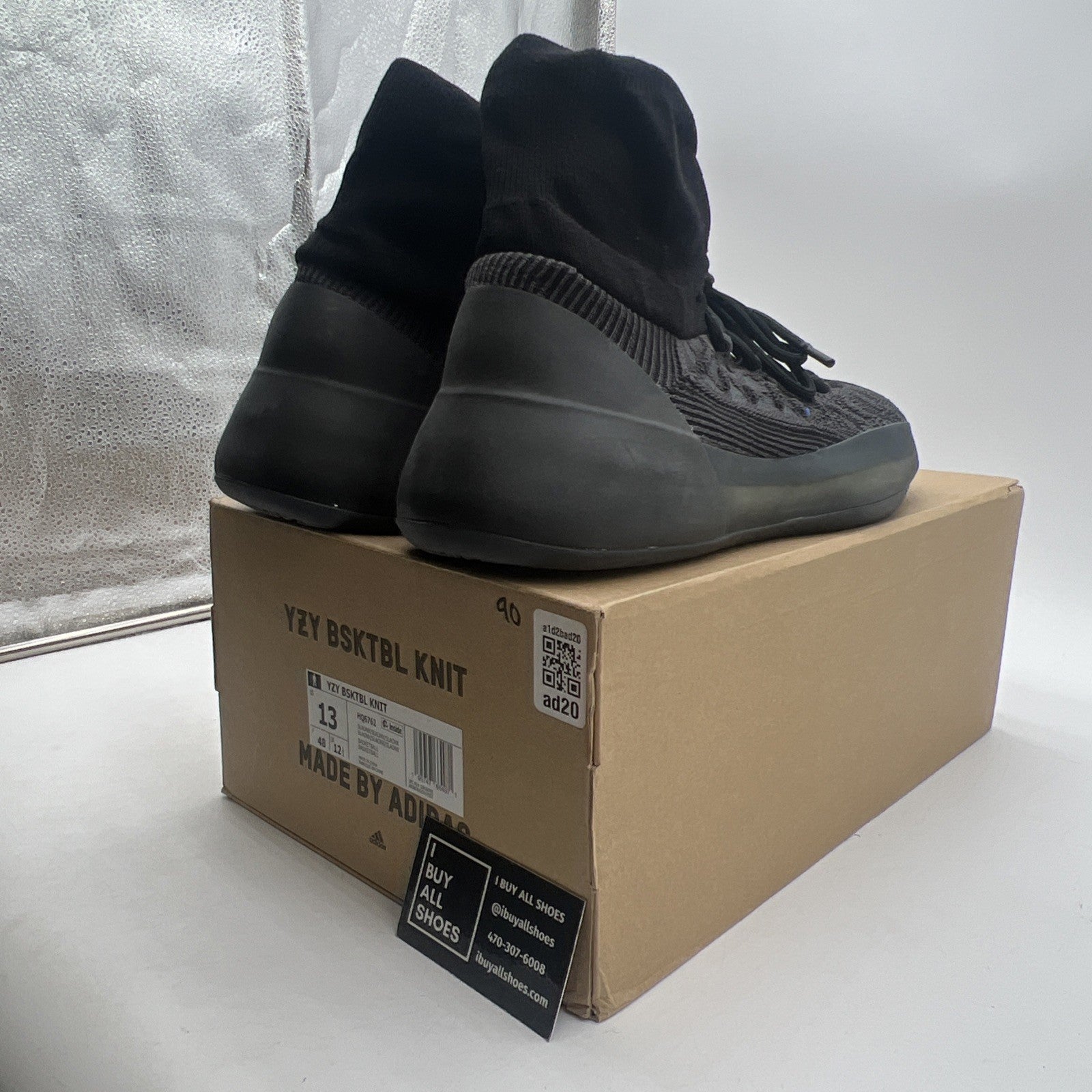 Size 13 - adidas Yeezy Basketball Knit Onyx (HQ6762)