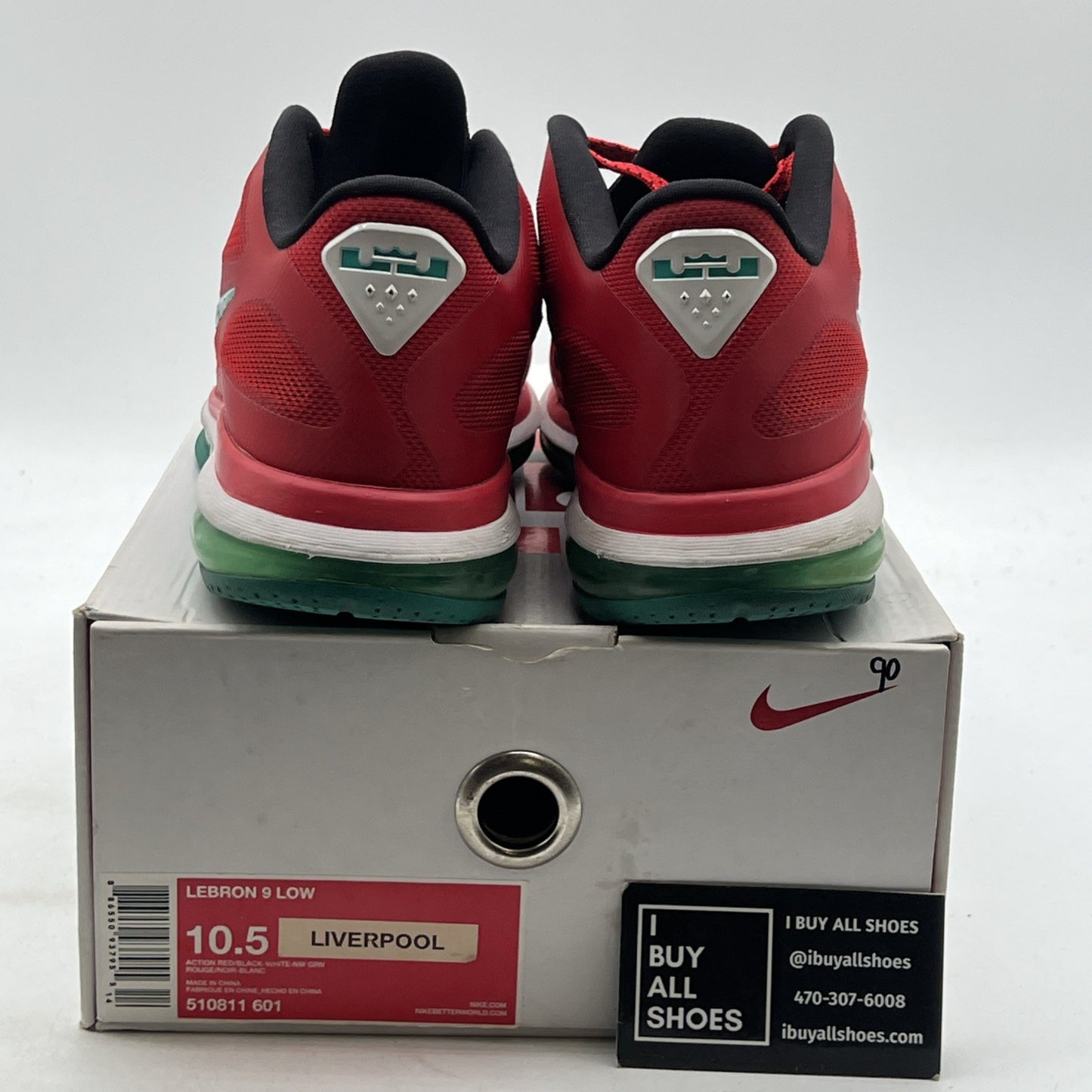 Size 10.5 - Nike LeBron 9 Low Liverpool (510811-601)
