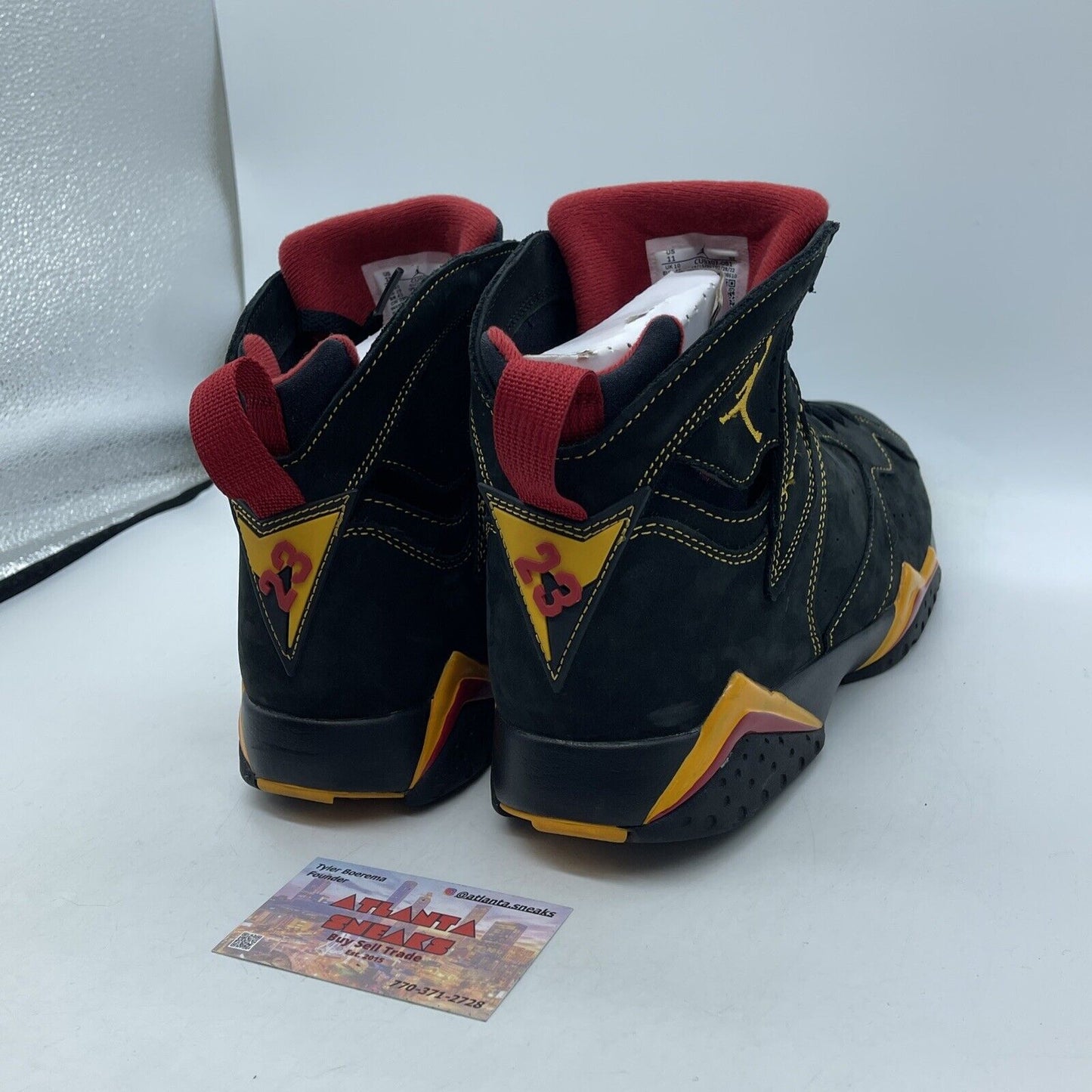 Size 11 - Jordan 7 Retro Citrus Orange Red Black Suede Leather (CU9307-081)