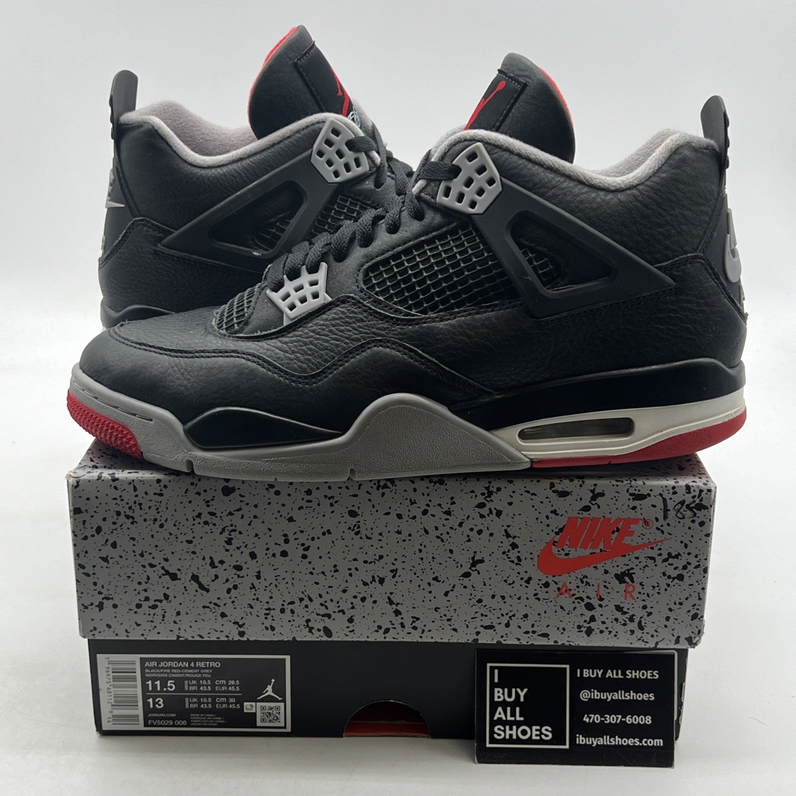 Size 11.5 - Air Jordan 4 Retro Bred Reimagined (FV5029-006)