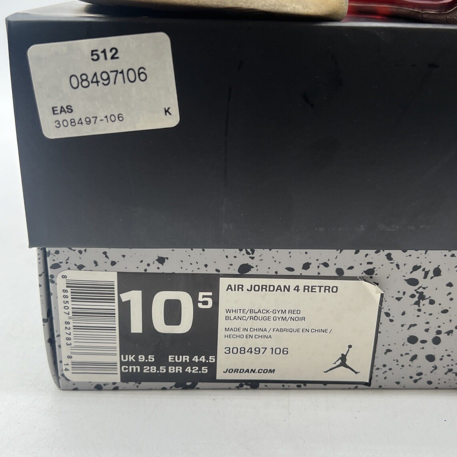 Size 10.5 - Air Jordan 4 Retro alternate 89 (308497-106)