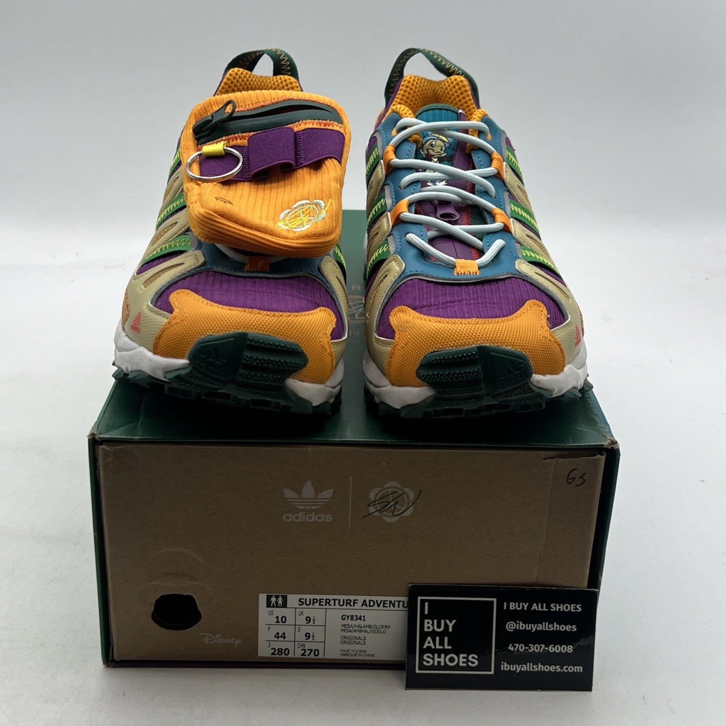 Size 10 - Sean Wotherspoon x Disney x Adidas Superturf Adventure Jiminy Cricket