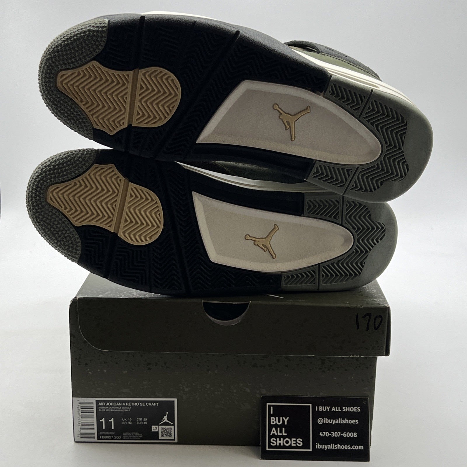 Size 11 - Air Jordan 4 SE Retro Low Craft - Olive (FB9927-200)