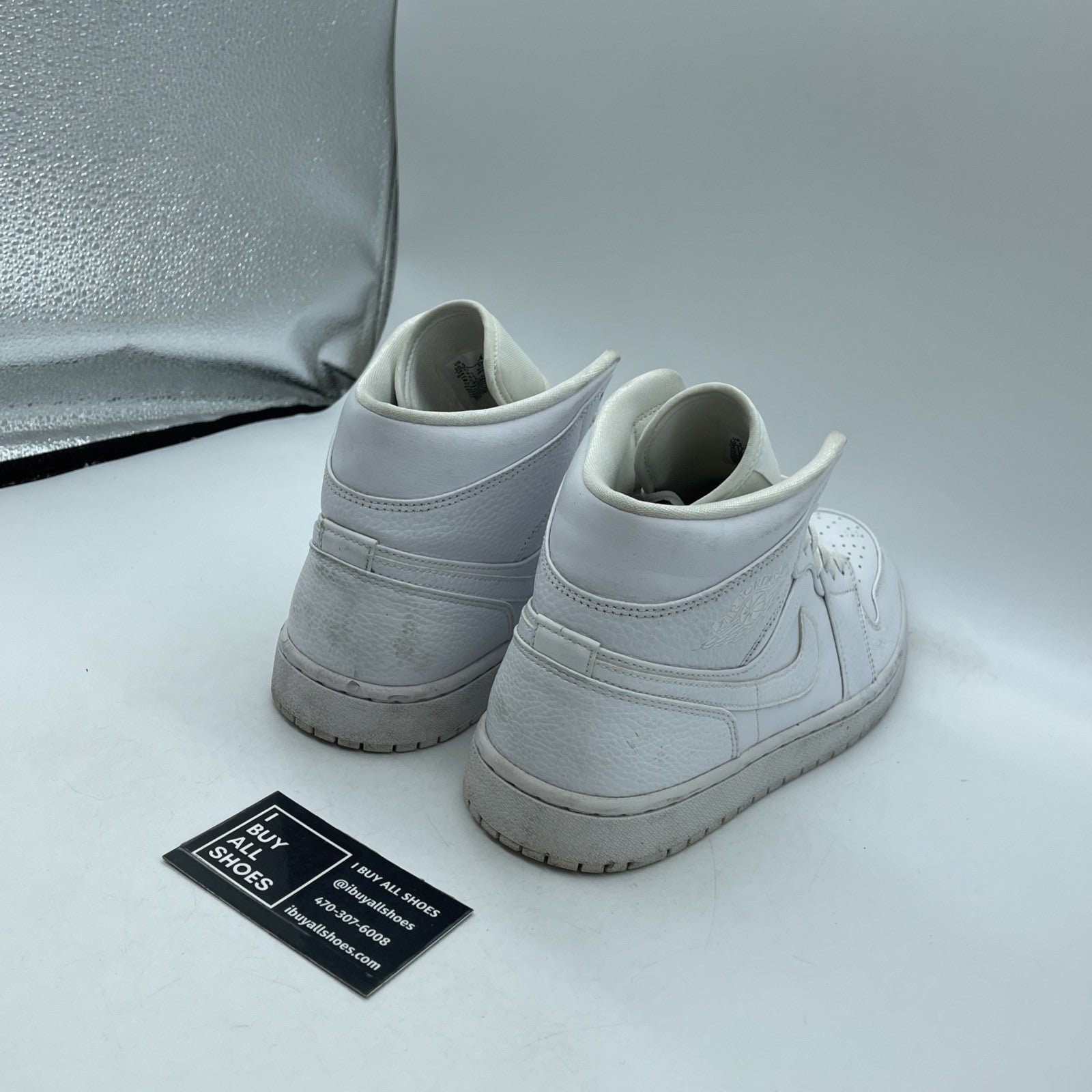Size 10 - Jordan 1 Mid Triple White - 554724-130