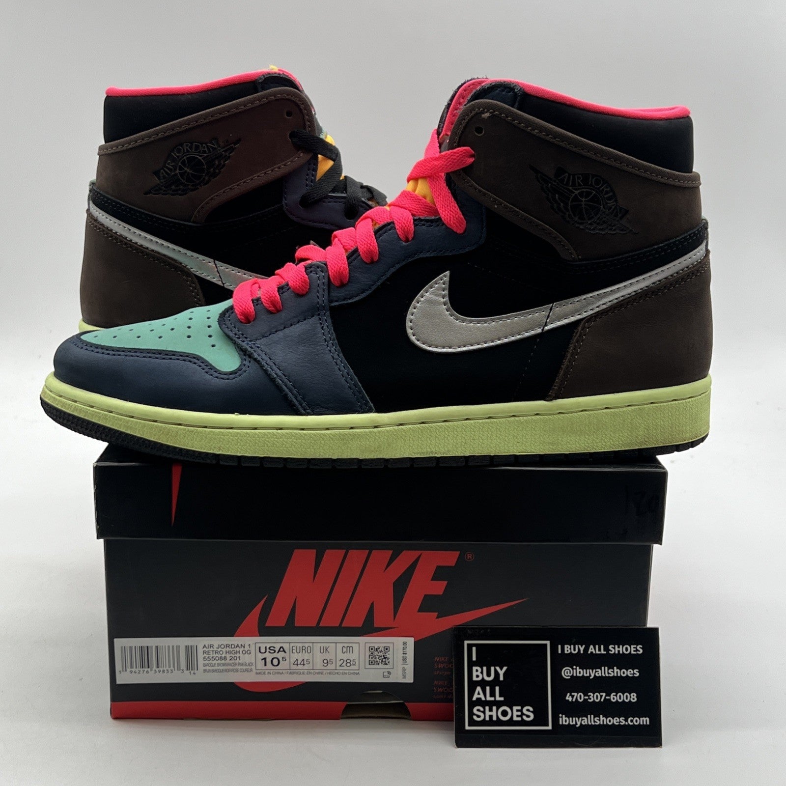 Size 10.5 - Air Jordan 1 Retro High Tokyo Bio Hack (555088-201)