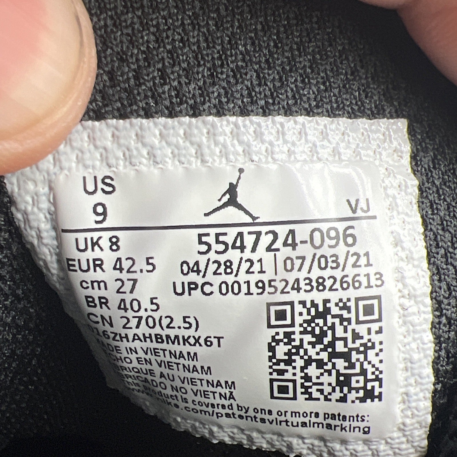 Size 9 - Air Jordan 1 Mid Shadow (554724-096)