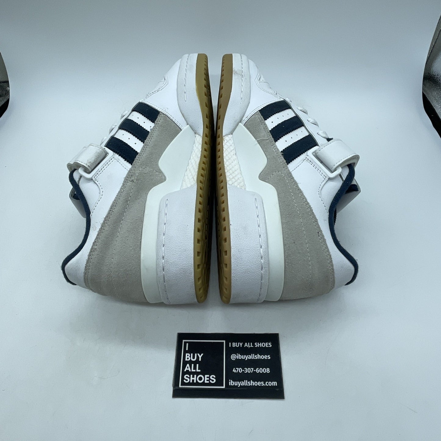 Size 11 - adidas Forum Low White Crew Navy (GY2648)