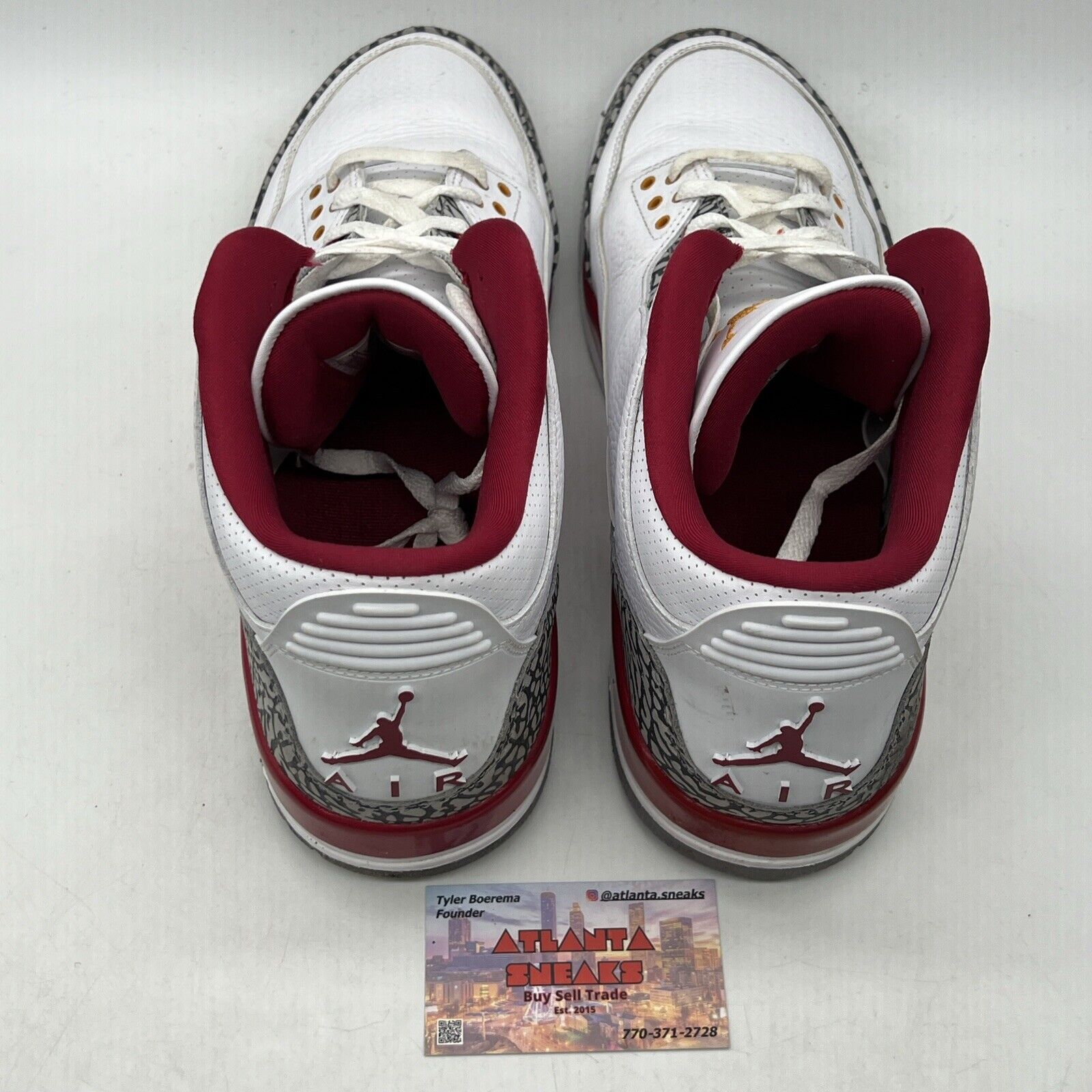 Size 14 - Jordan 3 Retro Mid Cardinal Red White Leather (CT8532-126)