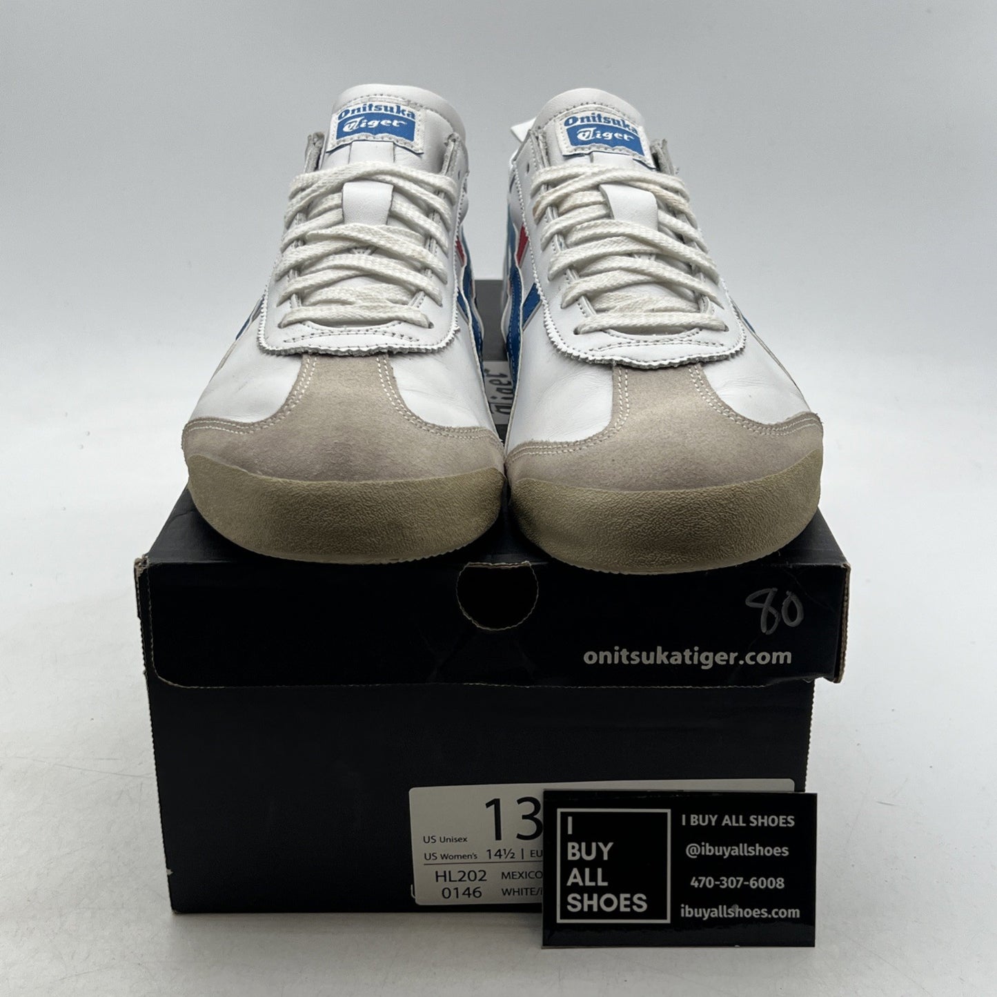 Size 13 - Asics Onitsuka Tiger Mexico 66 Sneakers White US (HL202)