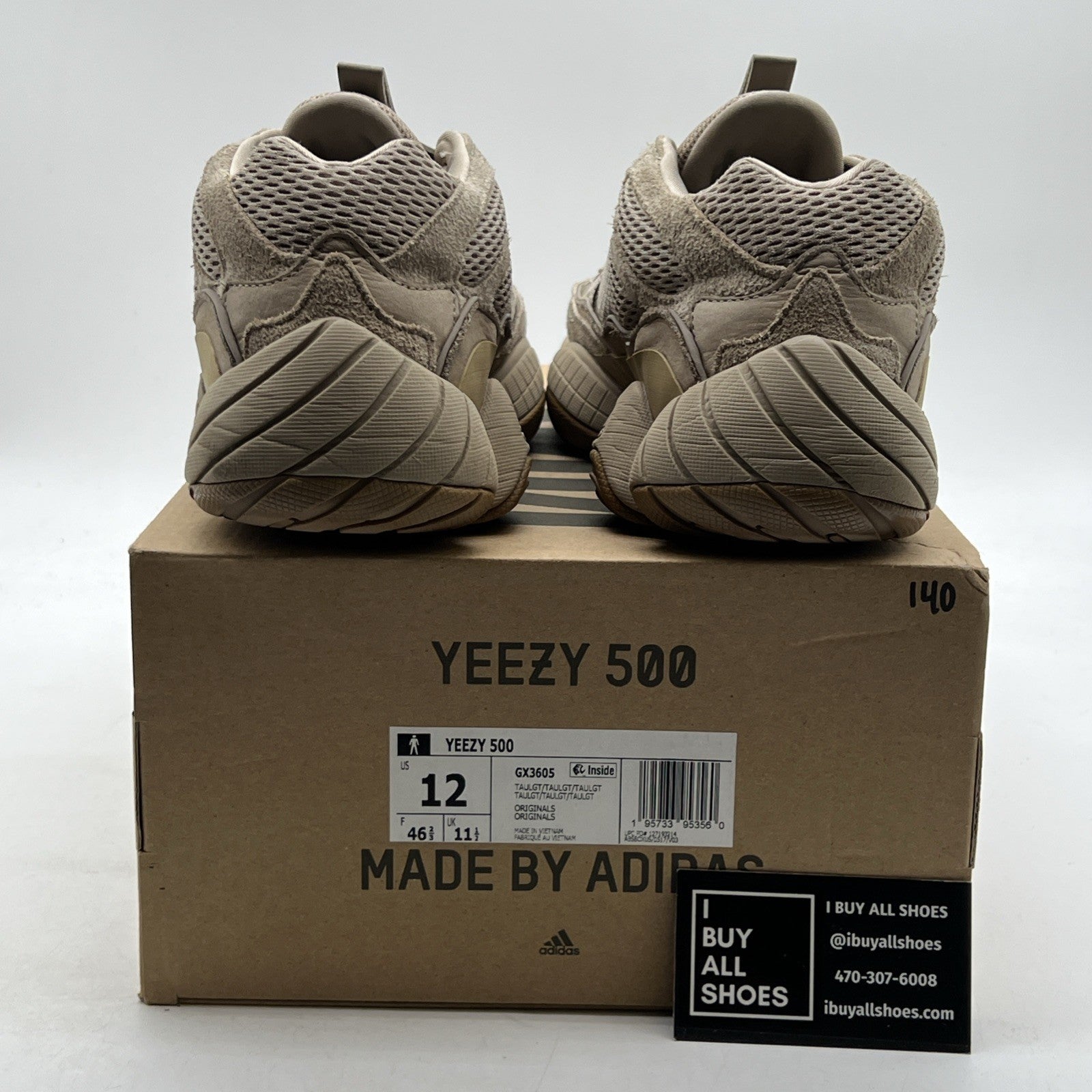Size 12 - adidas Yeezy 500 Taupe Light (GX3605)