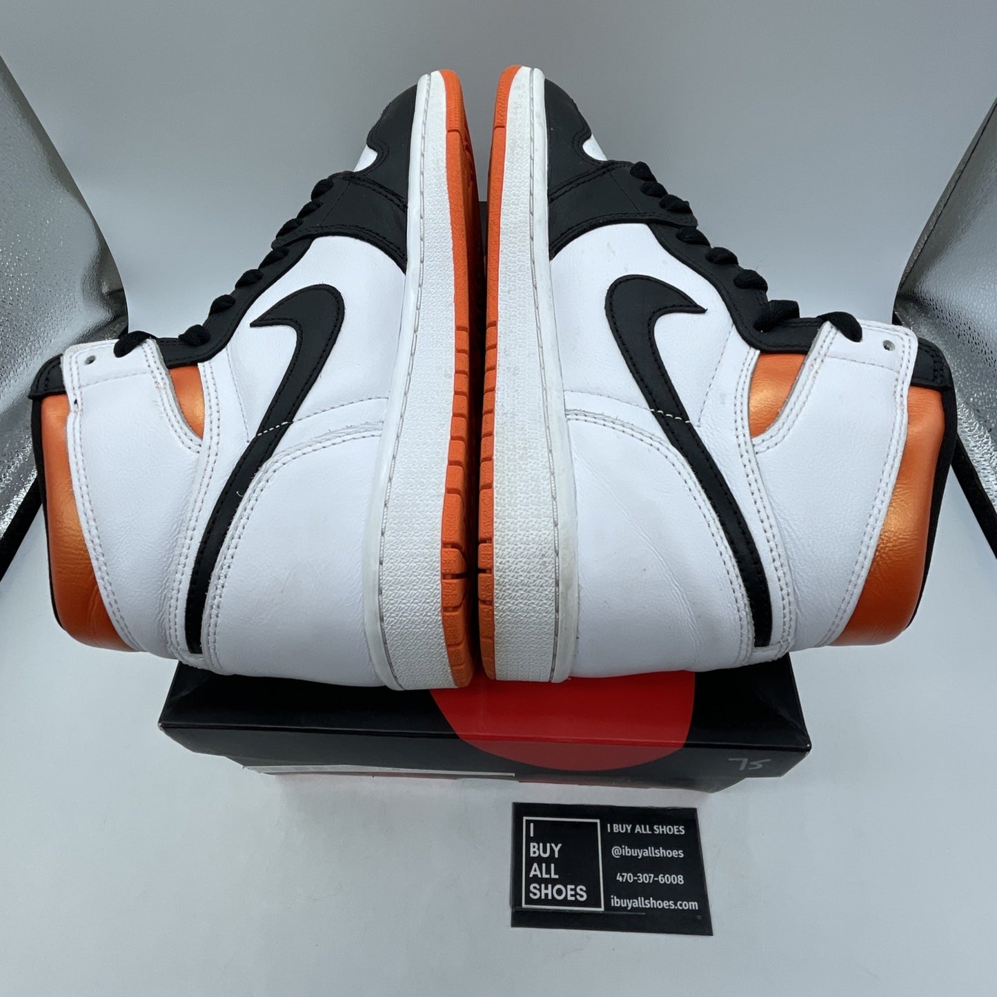 Size 8 - Air Jordan 1 Retro High Electro Orange (555088-180)