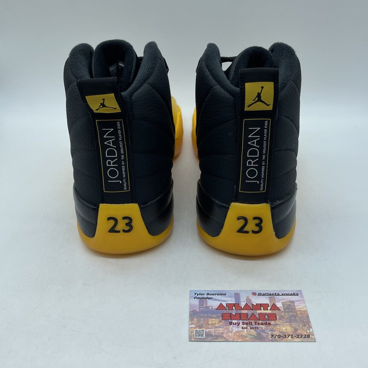 Size 12 - Jordan 12 Retro University Gold 2020 Yellow Black Leather (130690-070)