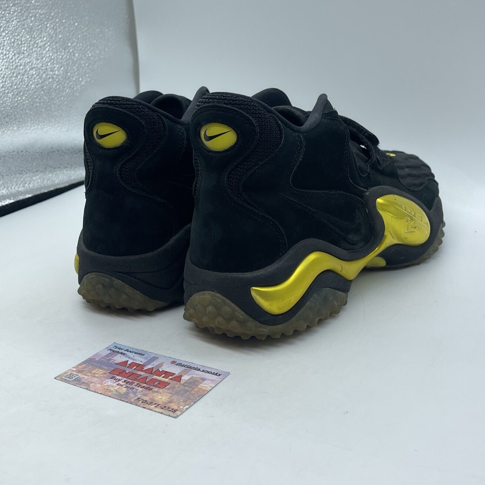 Size 12 - Nike Air Zoom Turf Jet 97 Qs Oregon Ducks Black Suede (585387-002)