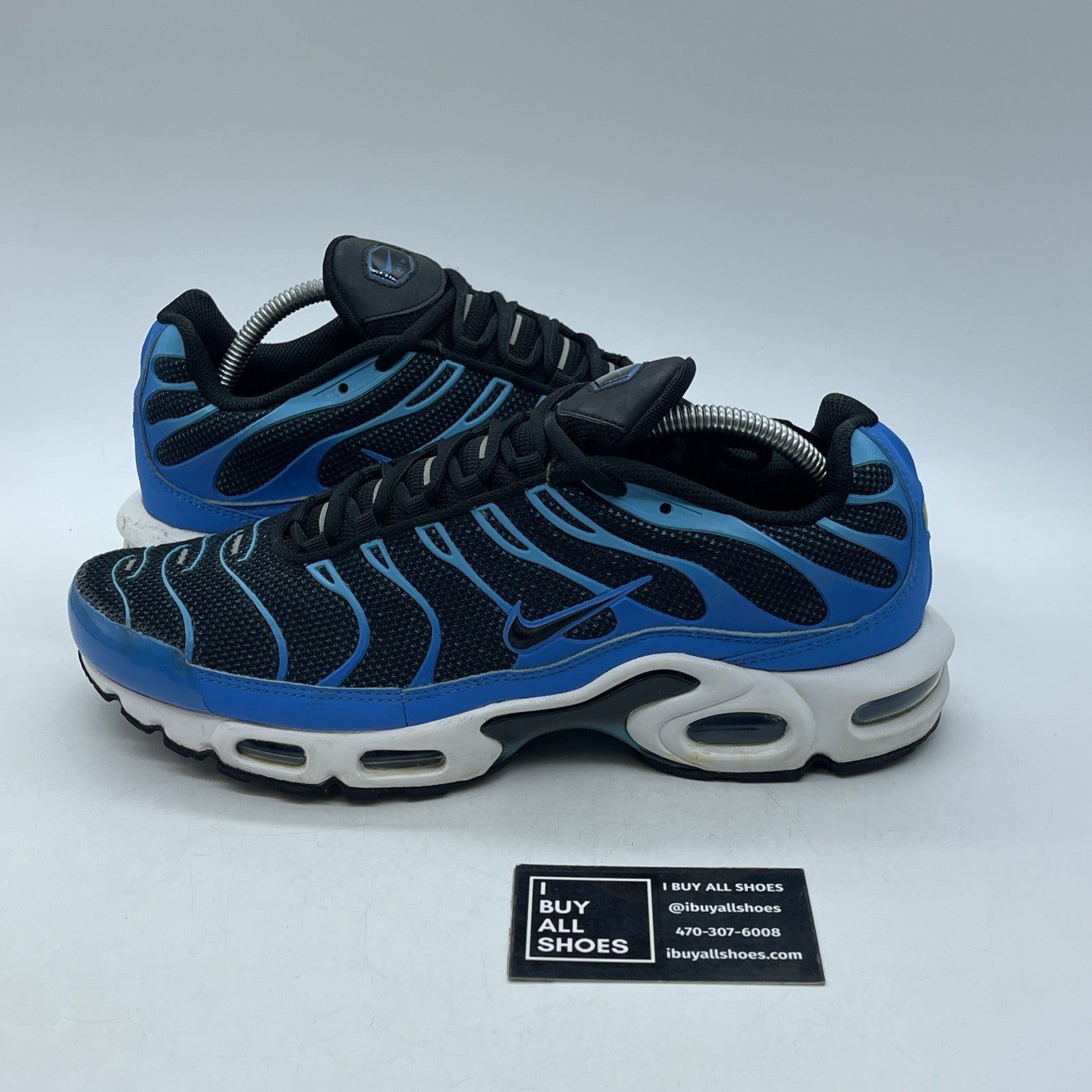 Size 10.5 - Nike Air Max Plus University Blue Black Suede (852630-410)