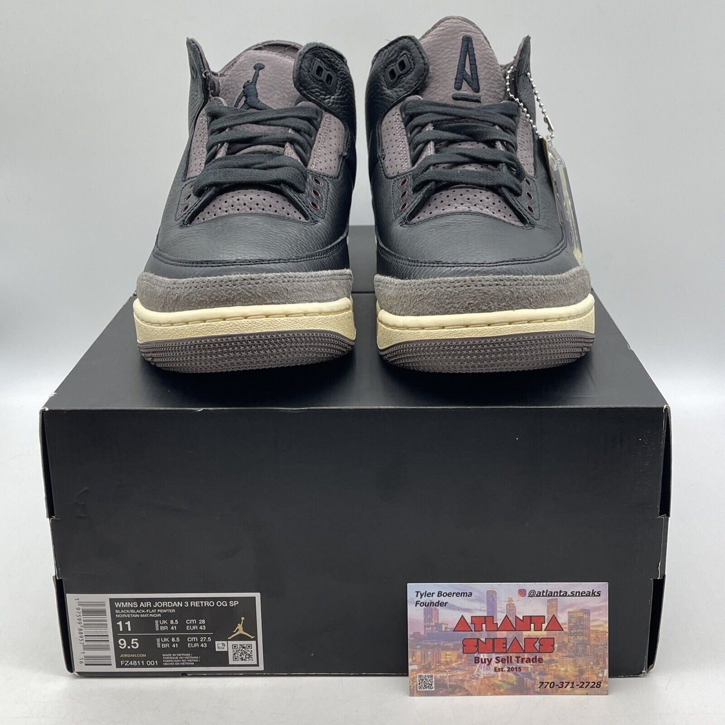 Size 11W- A Ma Maniére x Air Jordan 3 Retro While You Were Sleeping (FZ4811-001)