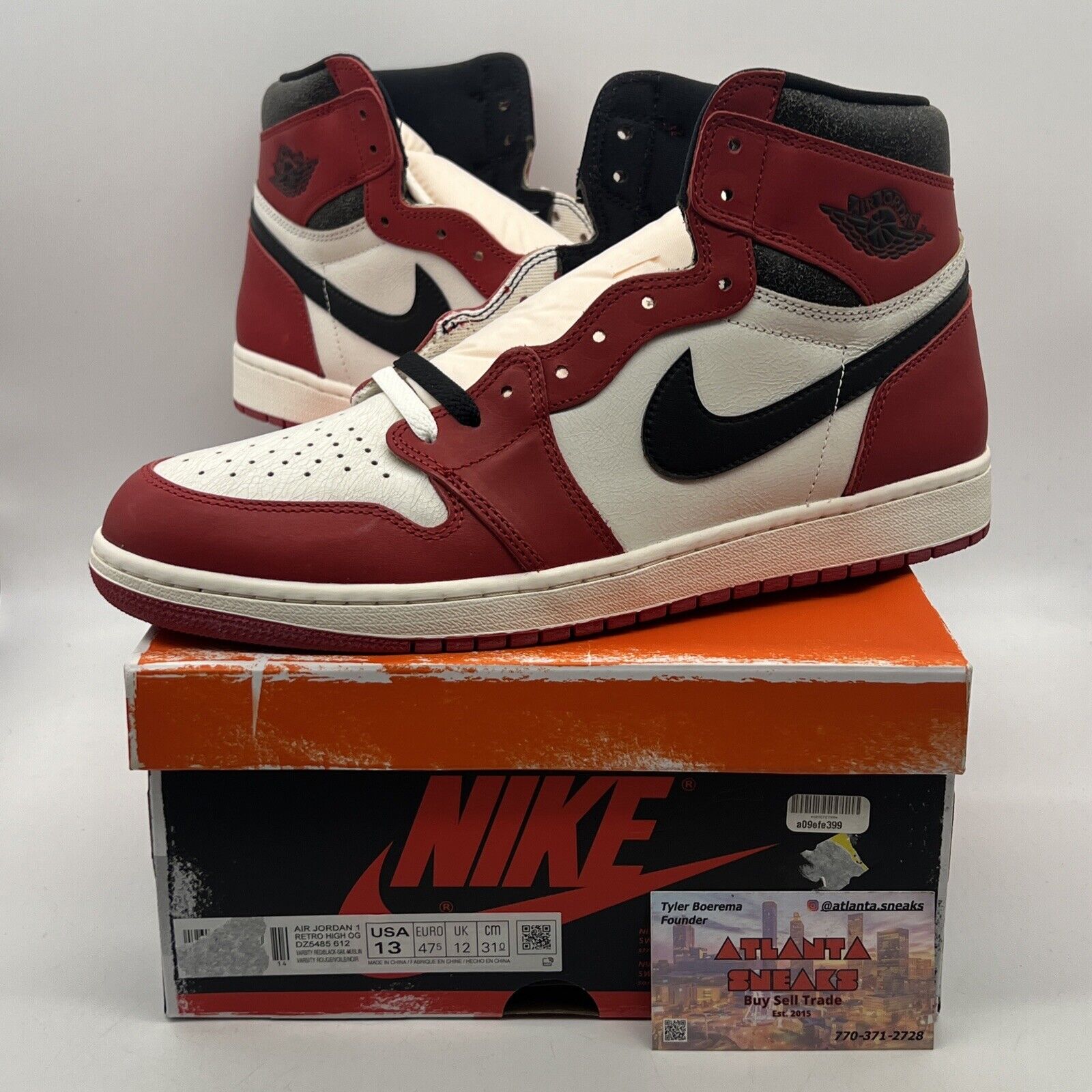 Size 13 - Jordan 1 Retro High OG Chicago Reimagined Lost & Found 2022 DZ5485-612