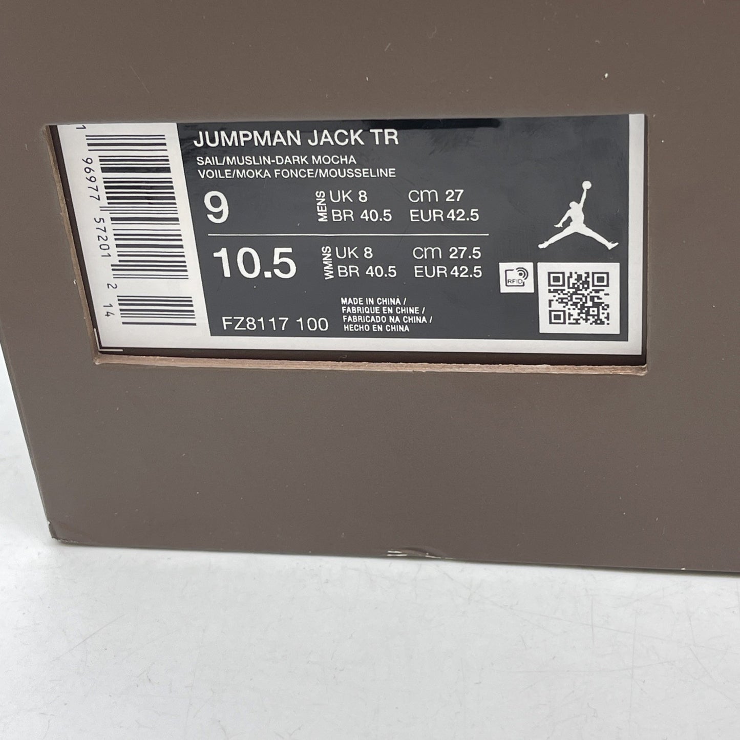 Size 9 - Travis Scott x Air Jordan Jordan Jumpman Jack TR Sail (FZ8117-100)