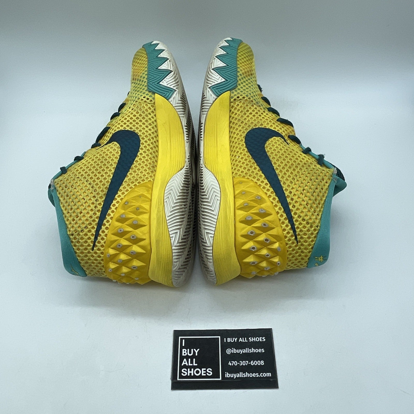 Size 11 - Nike Kyrie 1 Letterman Blue Yellow Suede Leather (705277-737)