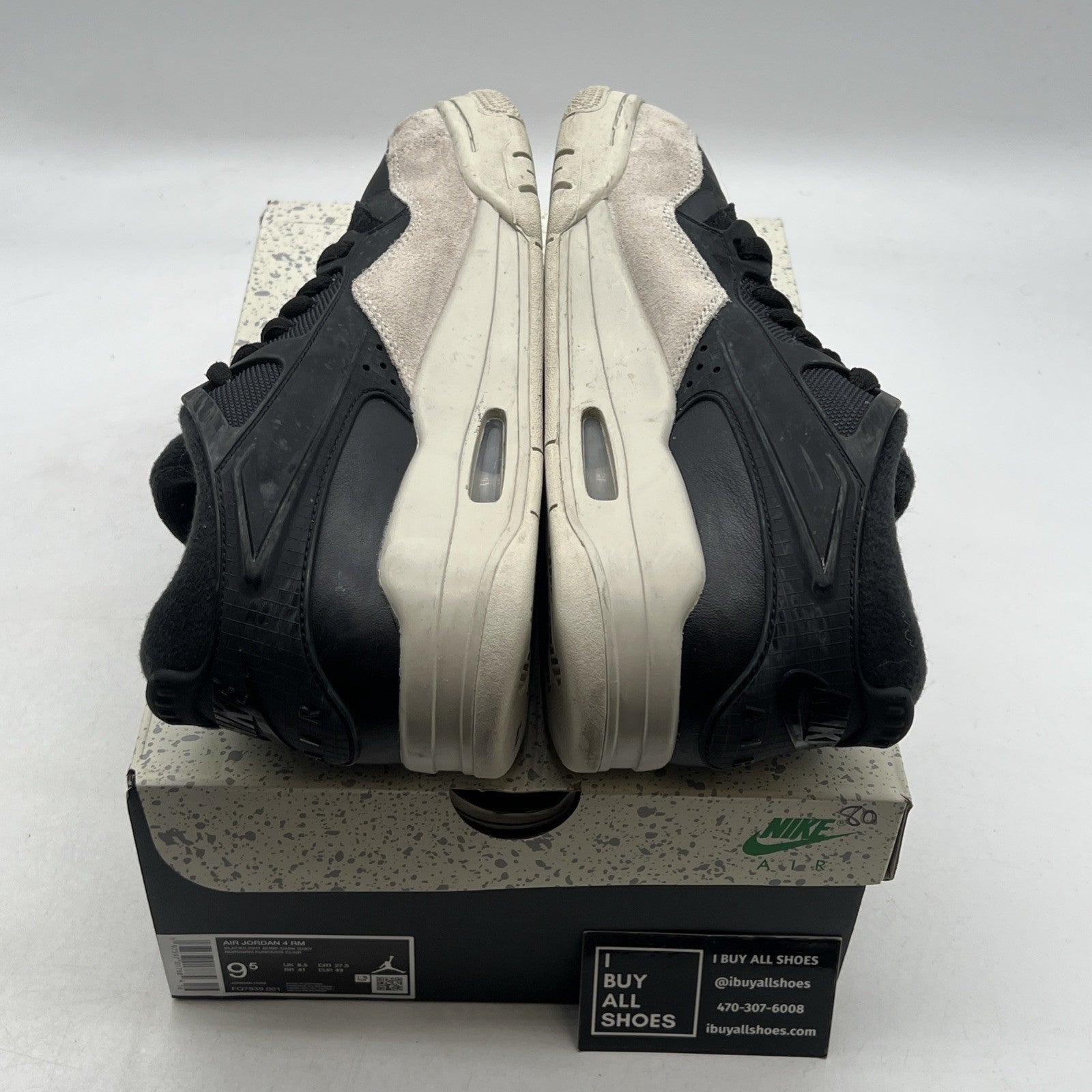Size 9.5 - Air Jordan 4 RM Black Light Bone (FQ7939-001)