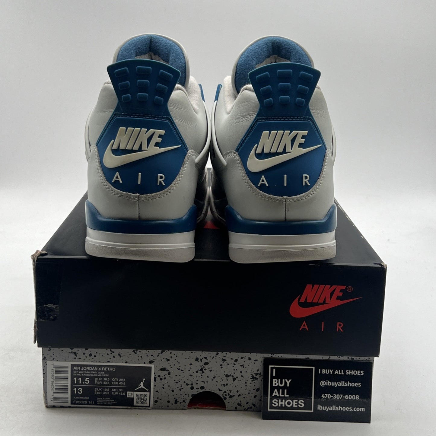 Size 11.5 - Air Jordan 4 Retro 2024 Military Blue (FV5029-141)