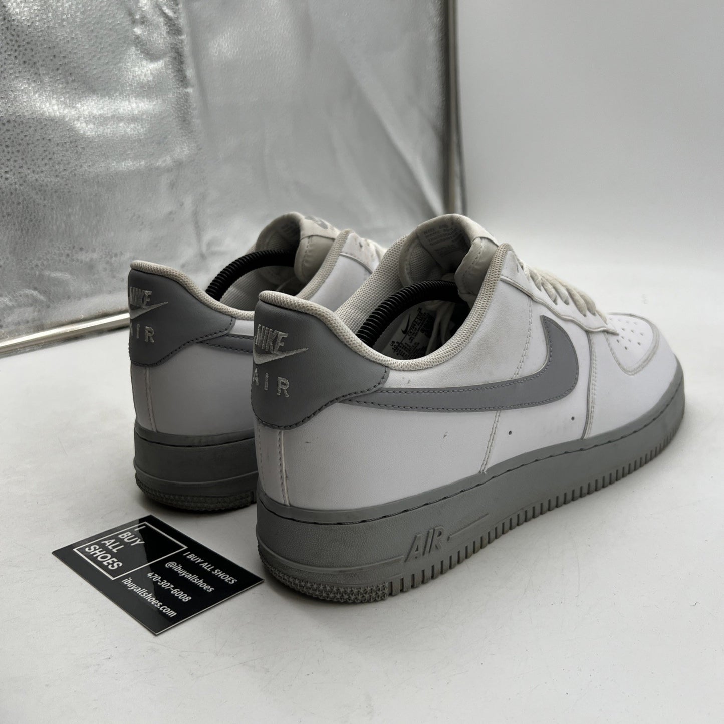 Size 10.5 - Nike Air Force 1 '07 White Grey Sole (CK7663-104)