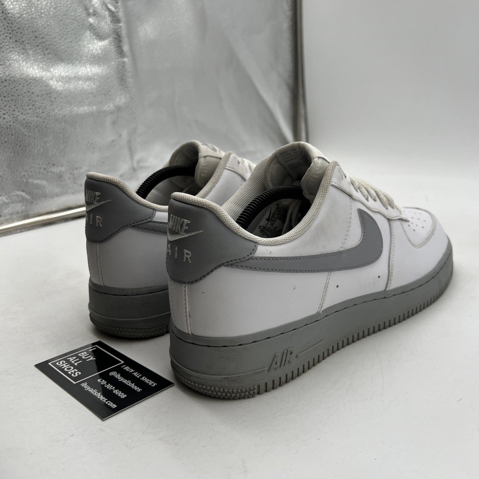 Size 10.5 - Nike Air Force 1 '07 White Grey Sole (CK7663-104)