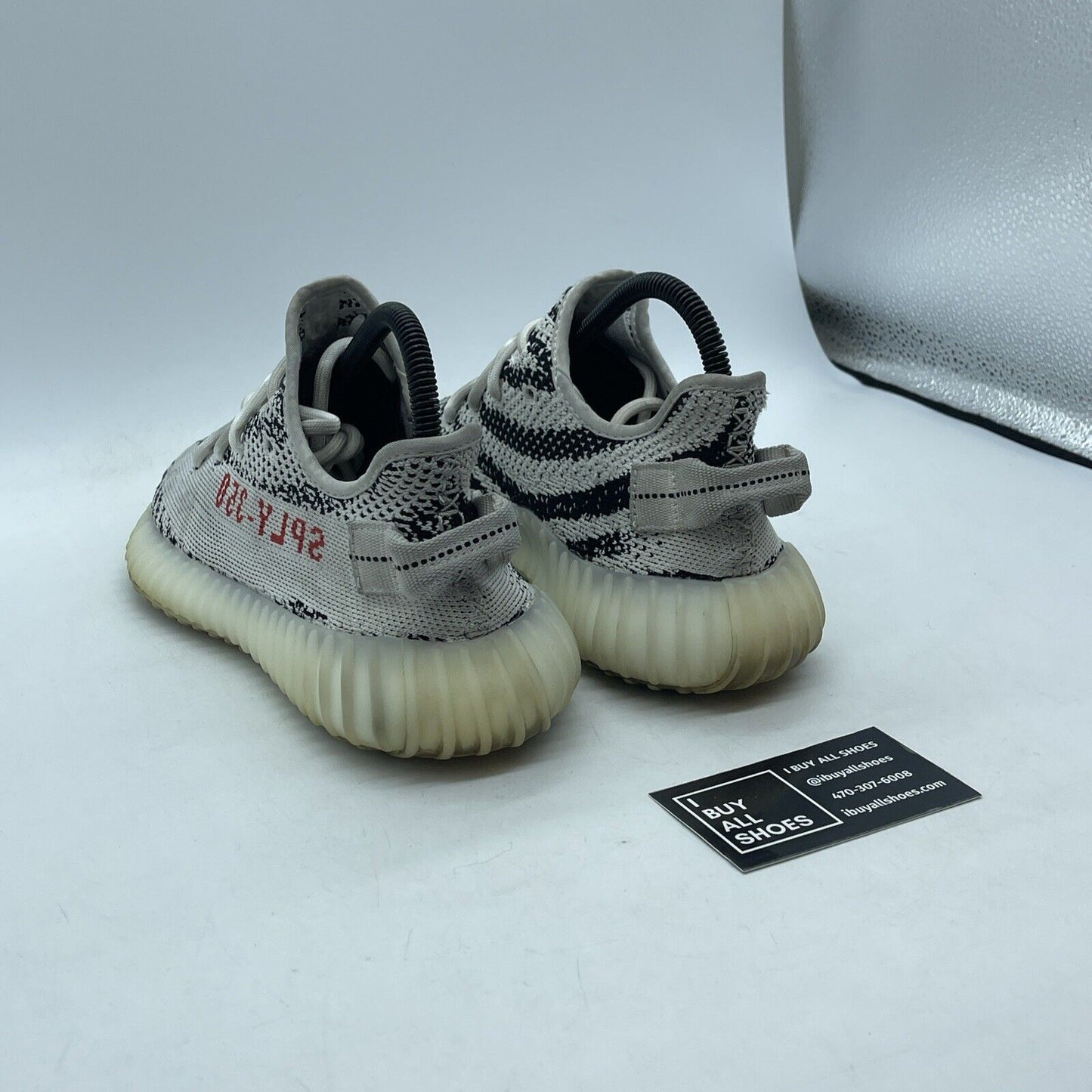 Size 4.5 - adidas Yeezy Boost 350 V2 Low Zebra White Black Suede (CP9654)