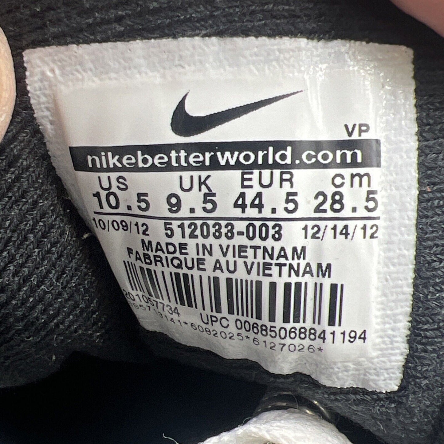Size 10.5 - Nike Air Max 1 Prm Atmos (512033-003)
