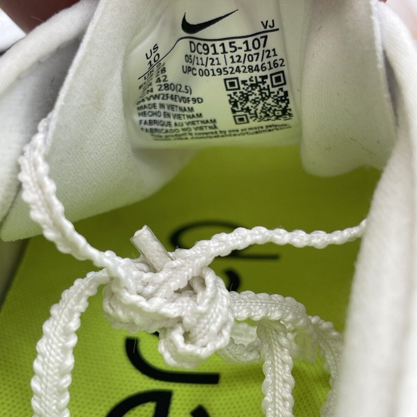 Size 10 - Air Zoom Superrep 3 White Volt White Neon Yellow Suede  (DC9115-107)