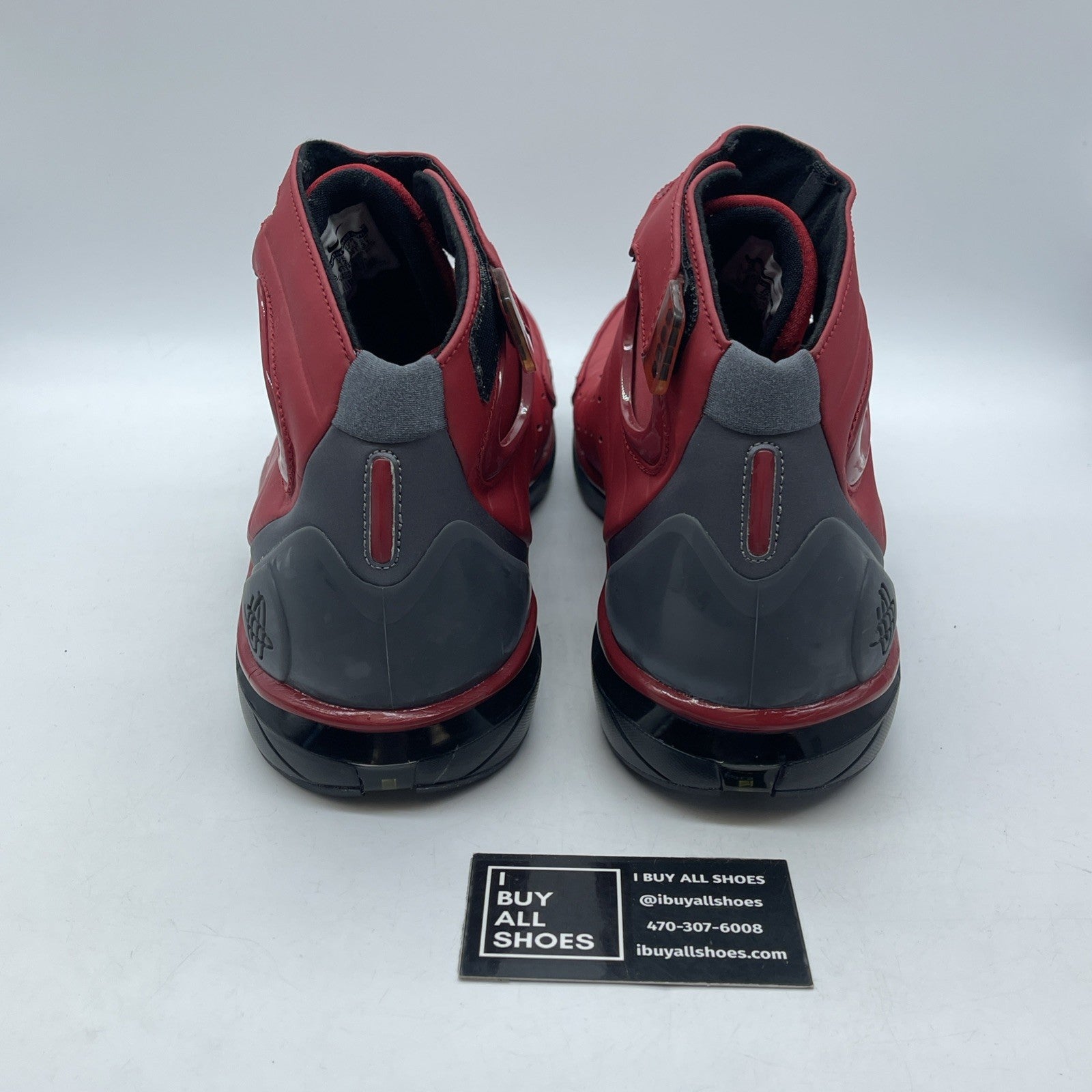 Size 13 - Nike Air Zoom Huarache 2k4 Varsity Red Black Leather (511425 661)