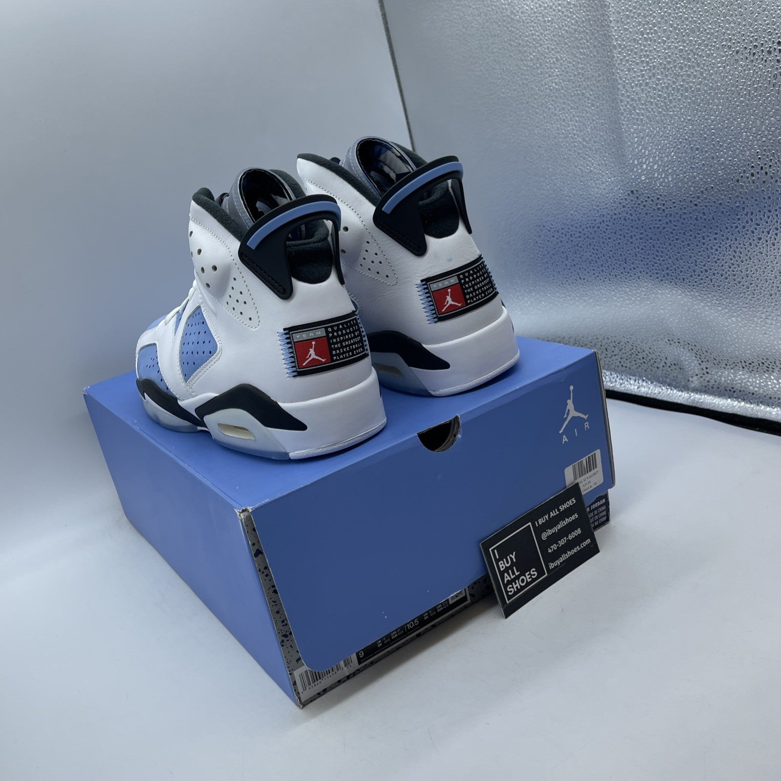 Size 9 - Air Jordan 6 Retro Mid UNC Home Suede Leather (CT8529-410)
