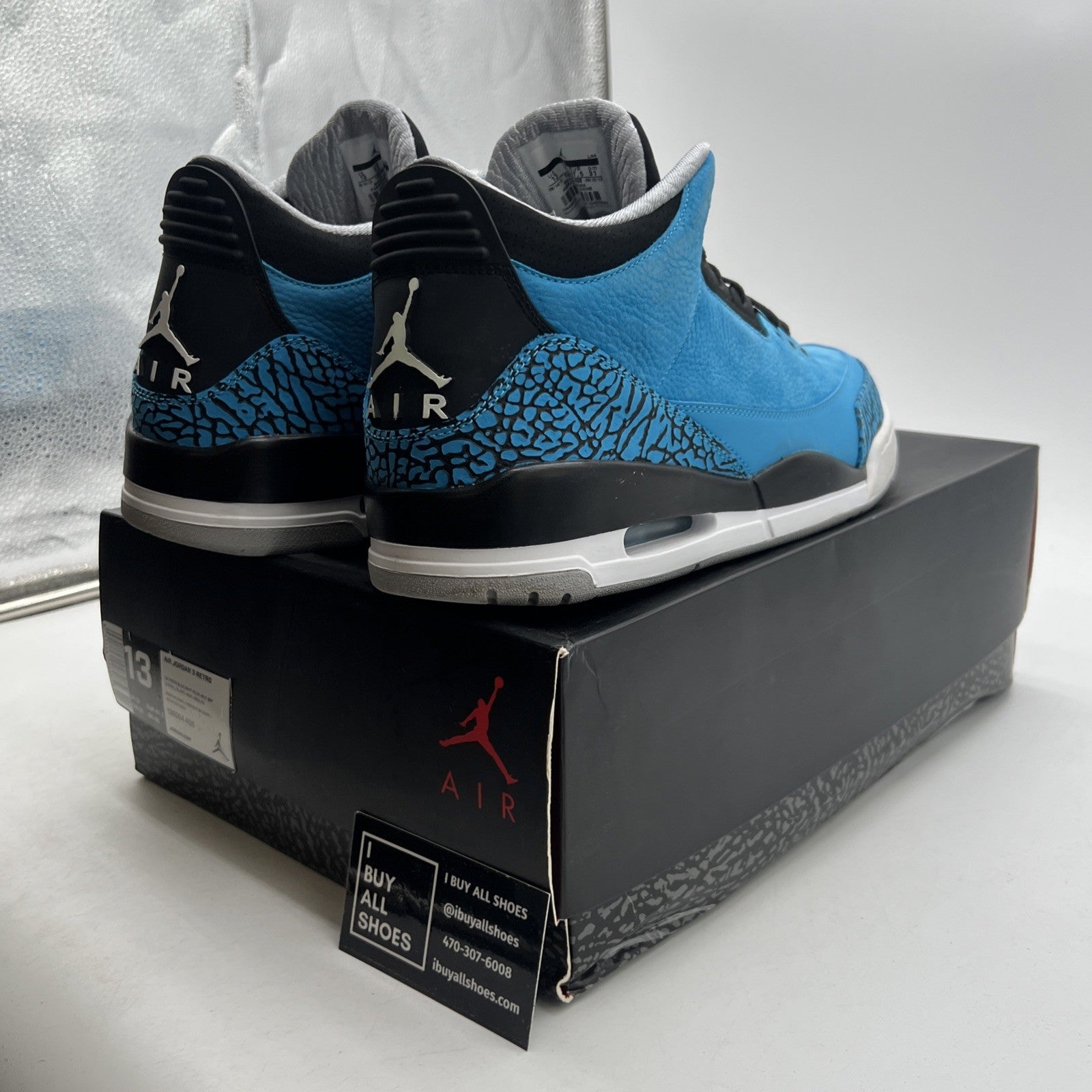 Size 13 - Air Jordan 3 Retro Powder Blue (136064-406)