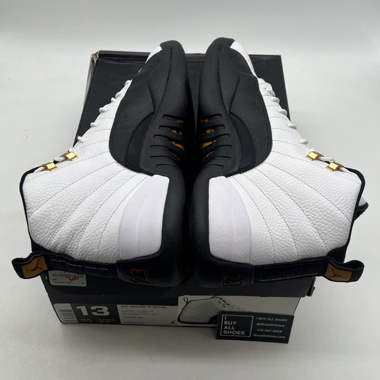 Size 13 - Air Jordan 12 Retro taxi release 2013 (130690-125)