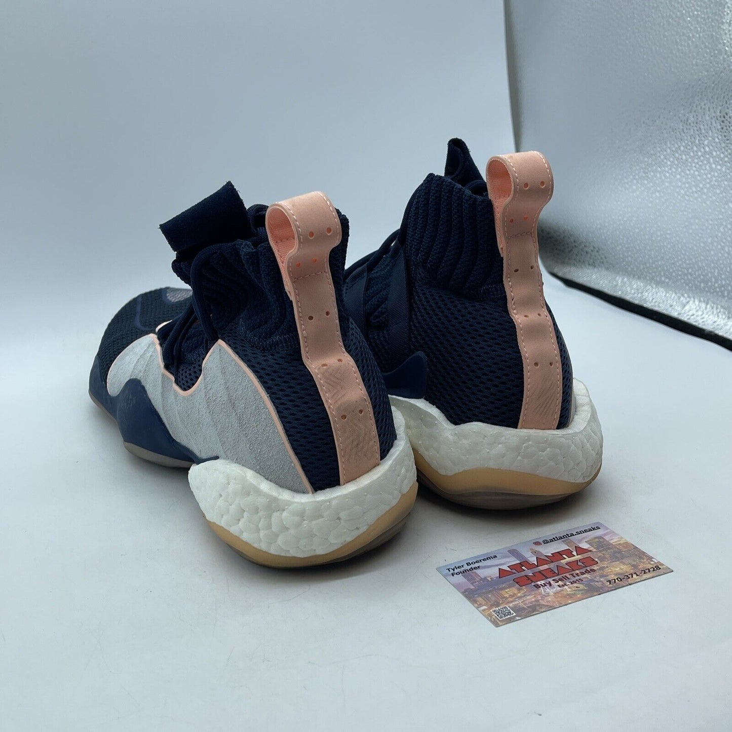 Size 13 - adidas Crazy BYW LVL X Clear Orange Pink Suede Leather (B42243)