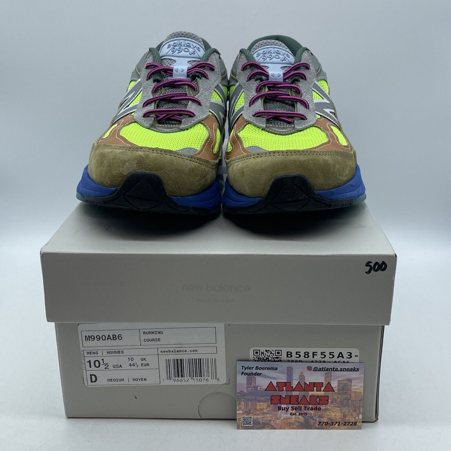 Size 10.5 - New Balance Action Bronson x 990v6 Made in USA Baklava (M990AB6)