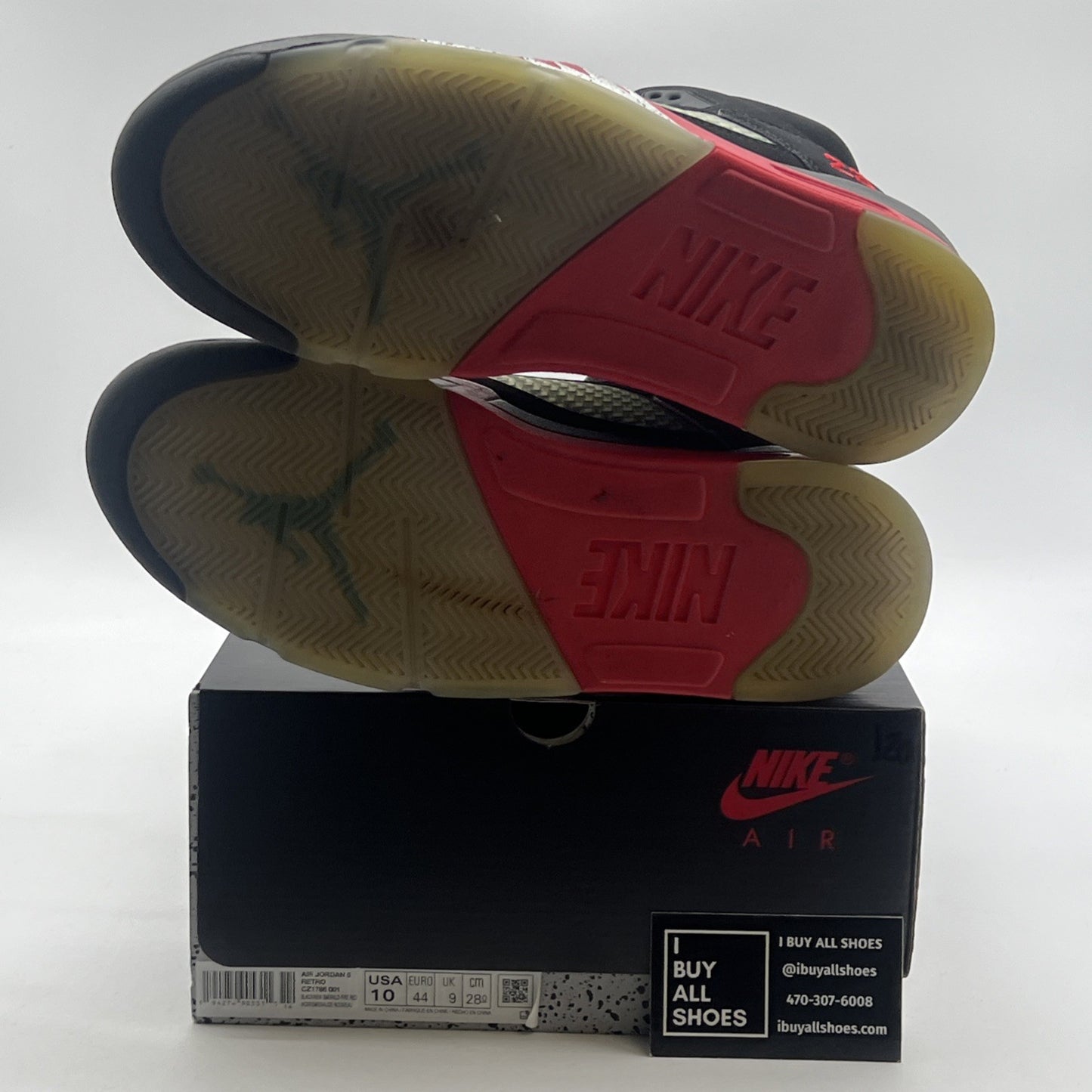 Size 10 - Air Jordan 5 Retro Top 3 Black 2020 (CZ1786-001)