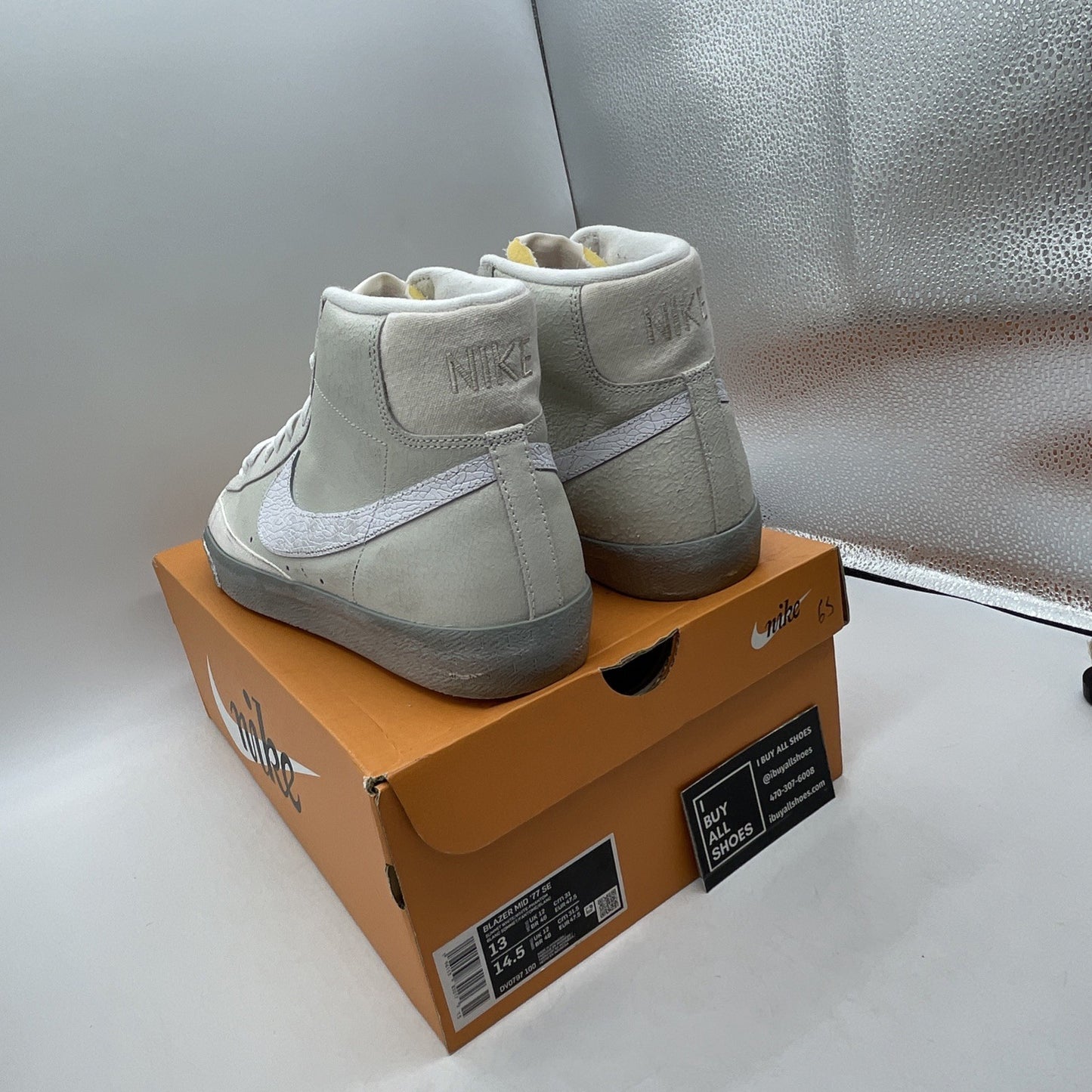 Size 13 - Nike Blazer '77 EMB Mid All-Star - Salt Flats (DV0797-100)