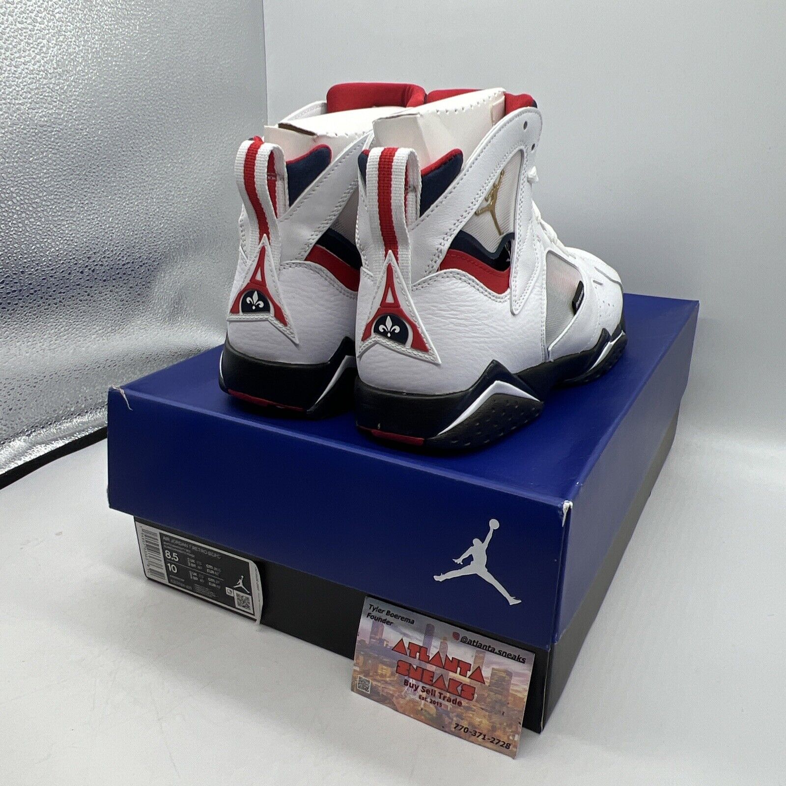 Size 8.5 - Jordan 7 Retro BCFC Paris Saint-Germain Brand New Og All