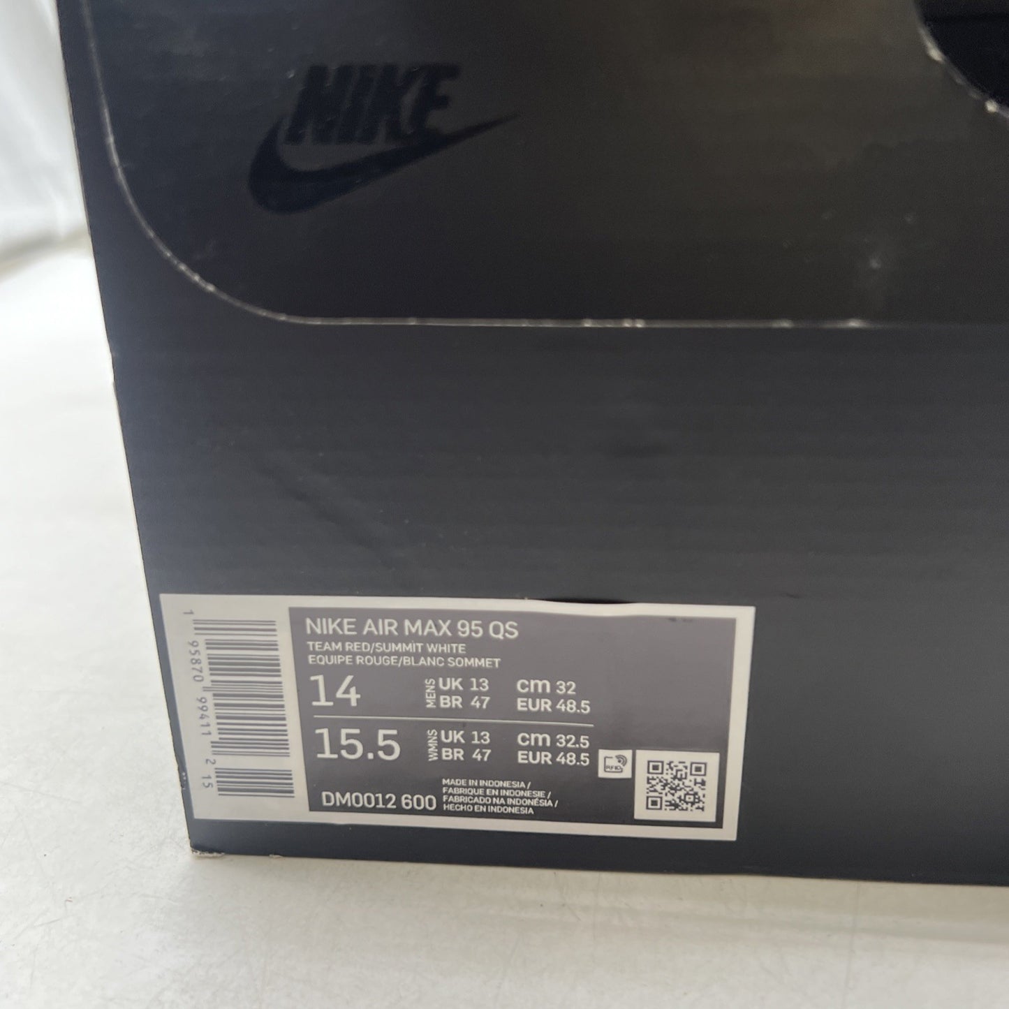 Size 14 - Nike Air Max 95 Anatomy Of Air (DM0012-600)