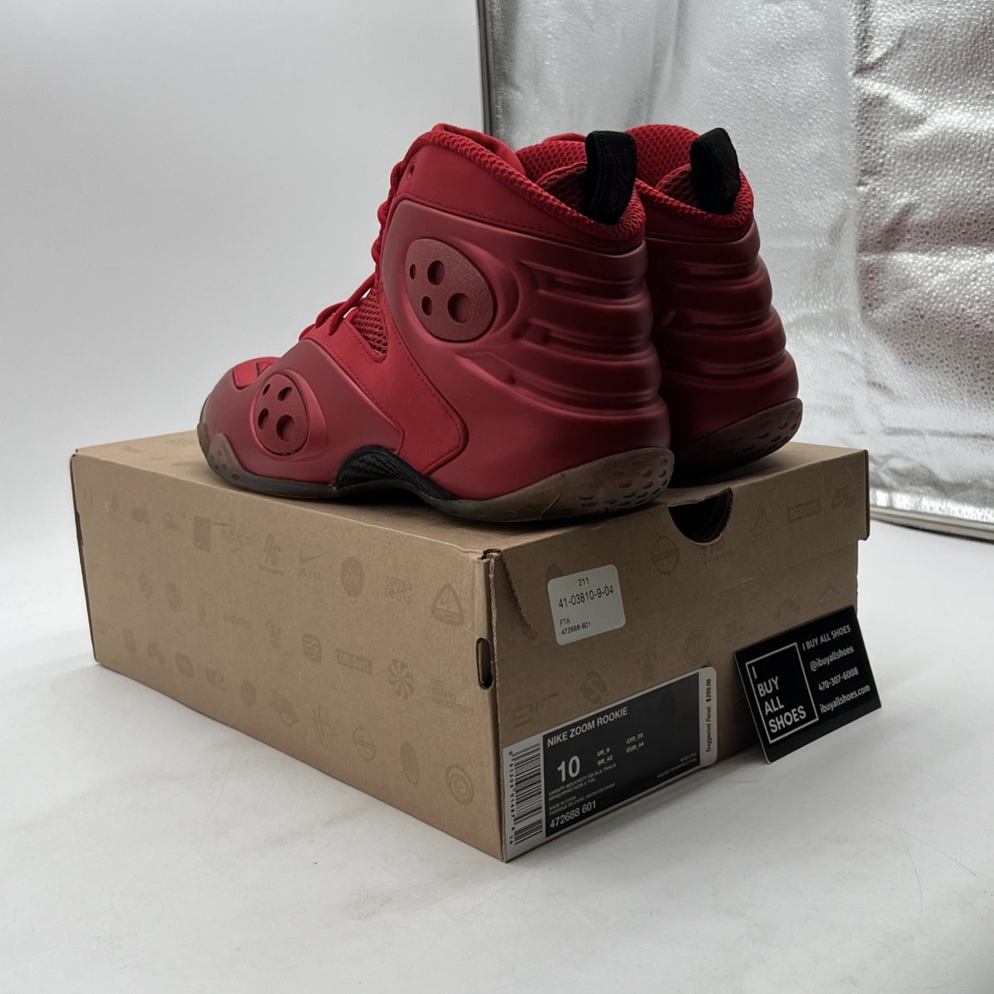 Size 10 - Nike Zoom Rookie Varsity Red (472688-601)